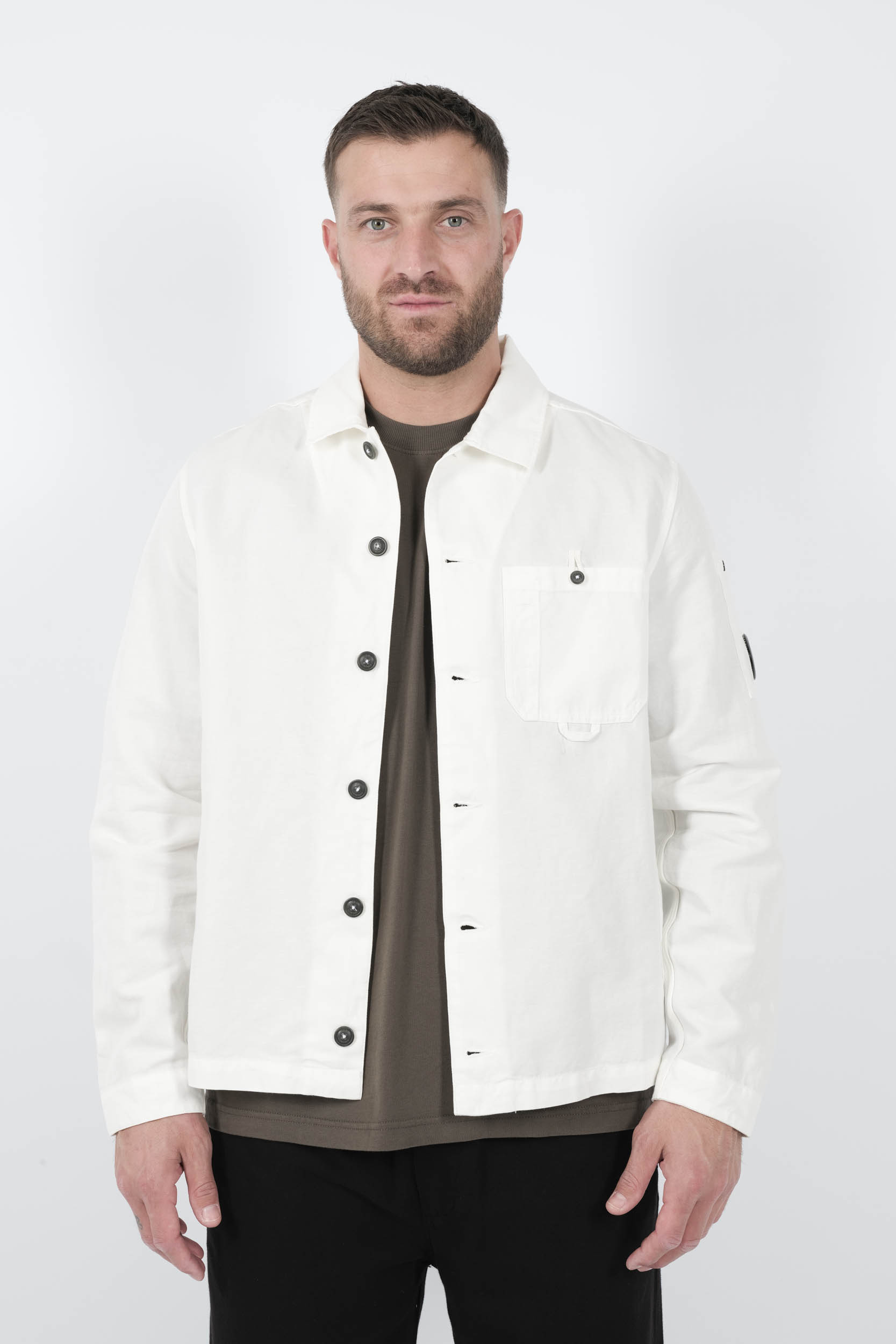  Image du produit SURCHEMISE C.P COMPANY 0 BOUTONS BLANC S102A-103 - 3