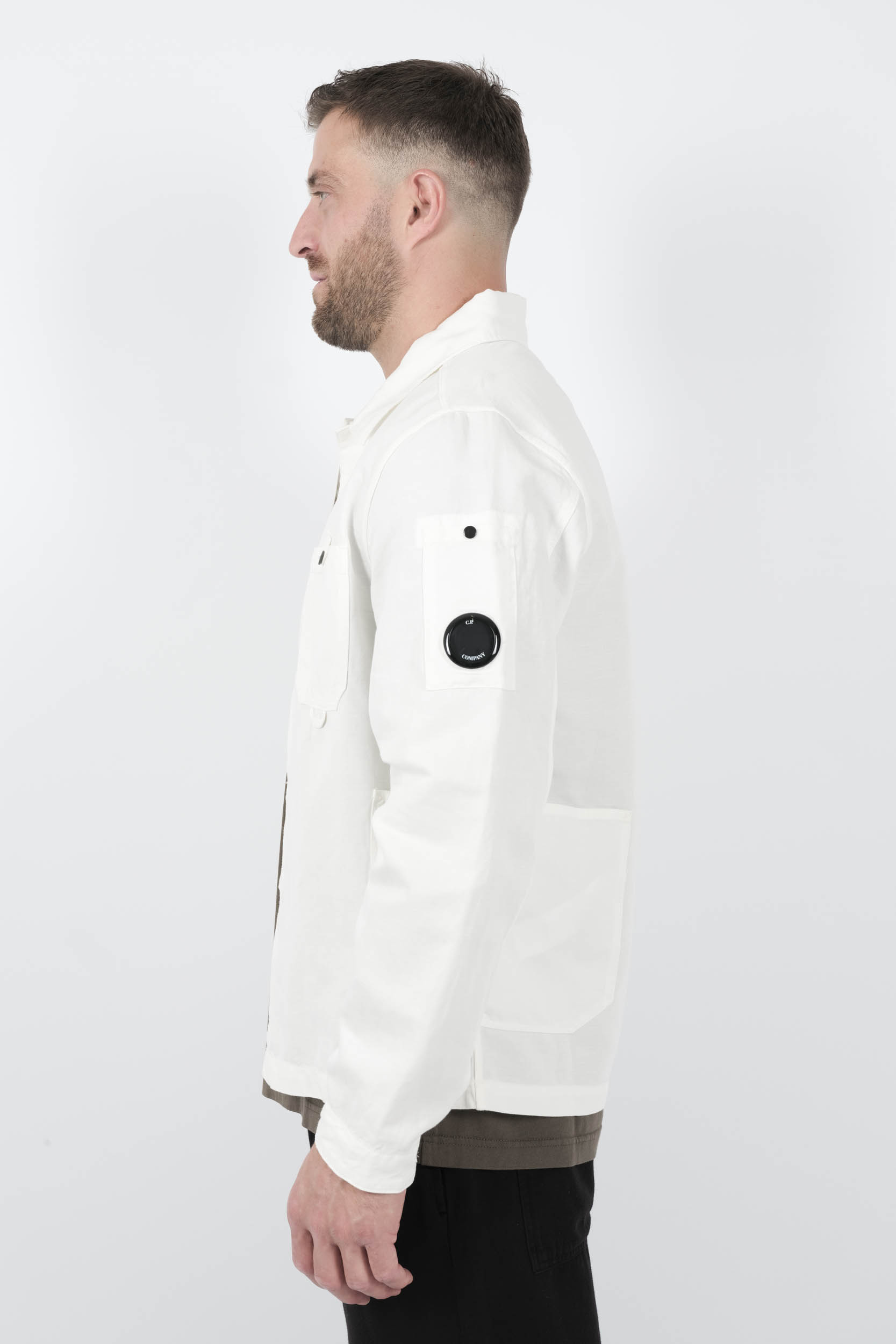  Image du produit SURCHEMISE C.P COMPANY 0 BOUTONS BLANC S102A-103 - 4