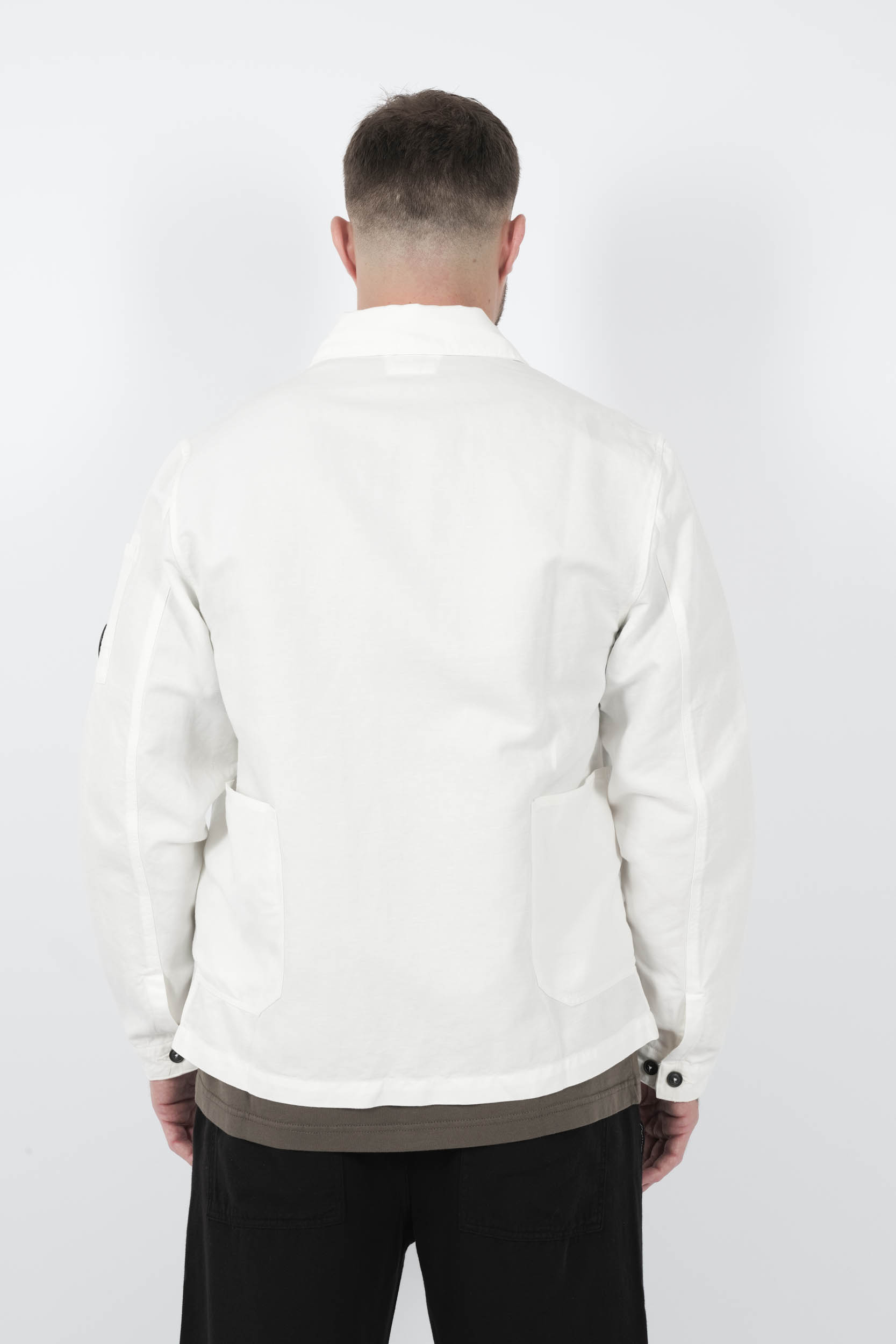  Image du produit SURCHEMISE C.P COMPANY 0 BOUTONS BLANC S102A-103 - 5
