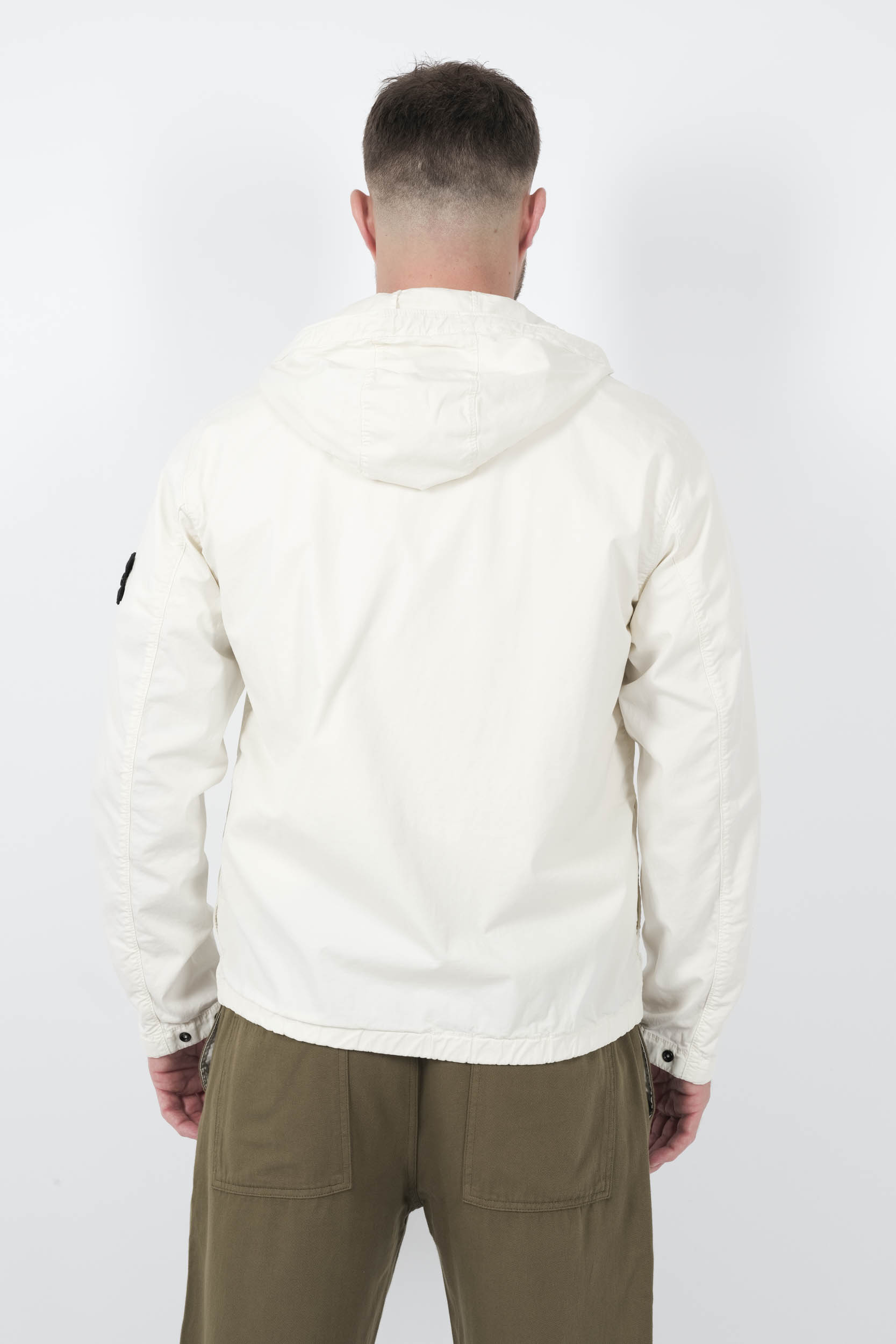  Image du produit VESTE STONE ISLAND DEPERLANTE AVEC POCHES POITRINE ECRU S154191S10-V0093 - 5