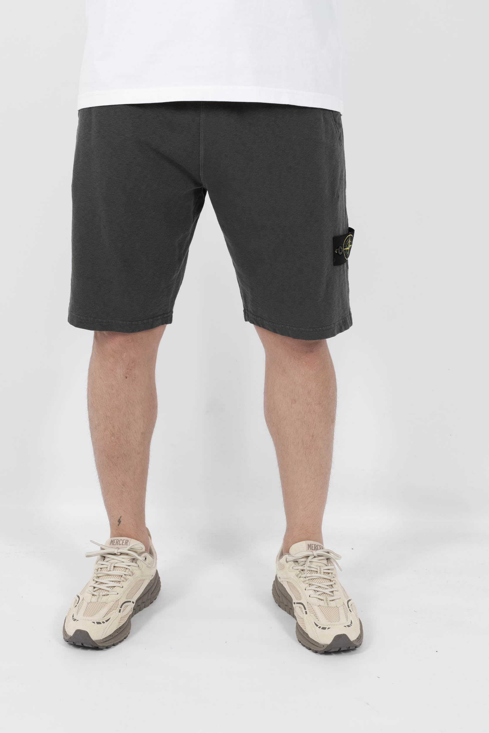 SHORT STONE ISLAND EN COTON GRIS S156209S60-V0165