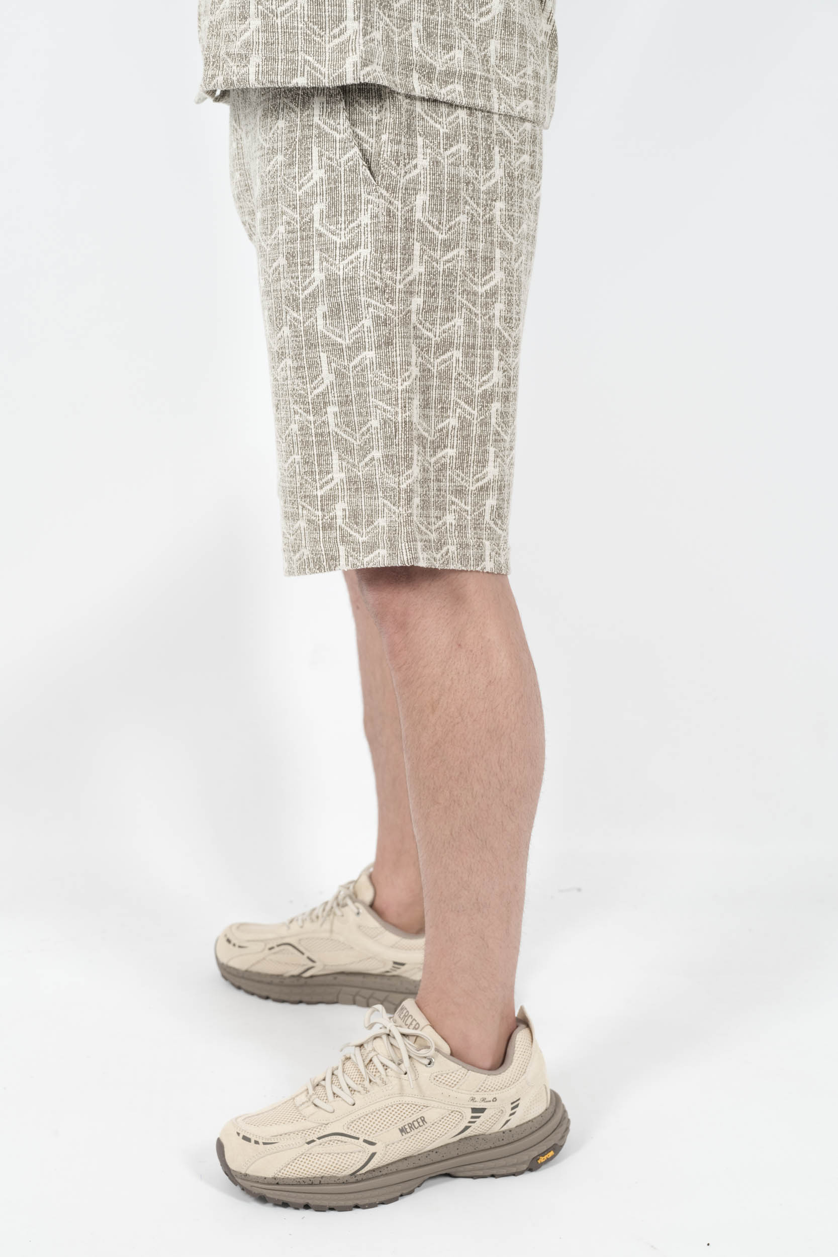 SHORT NN07 JACQUARD BOUCLE BLANC/GRIS JERRY SH-374