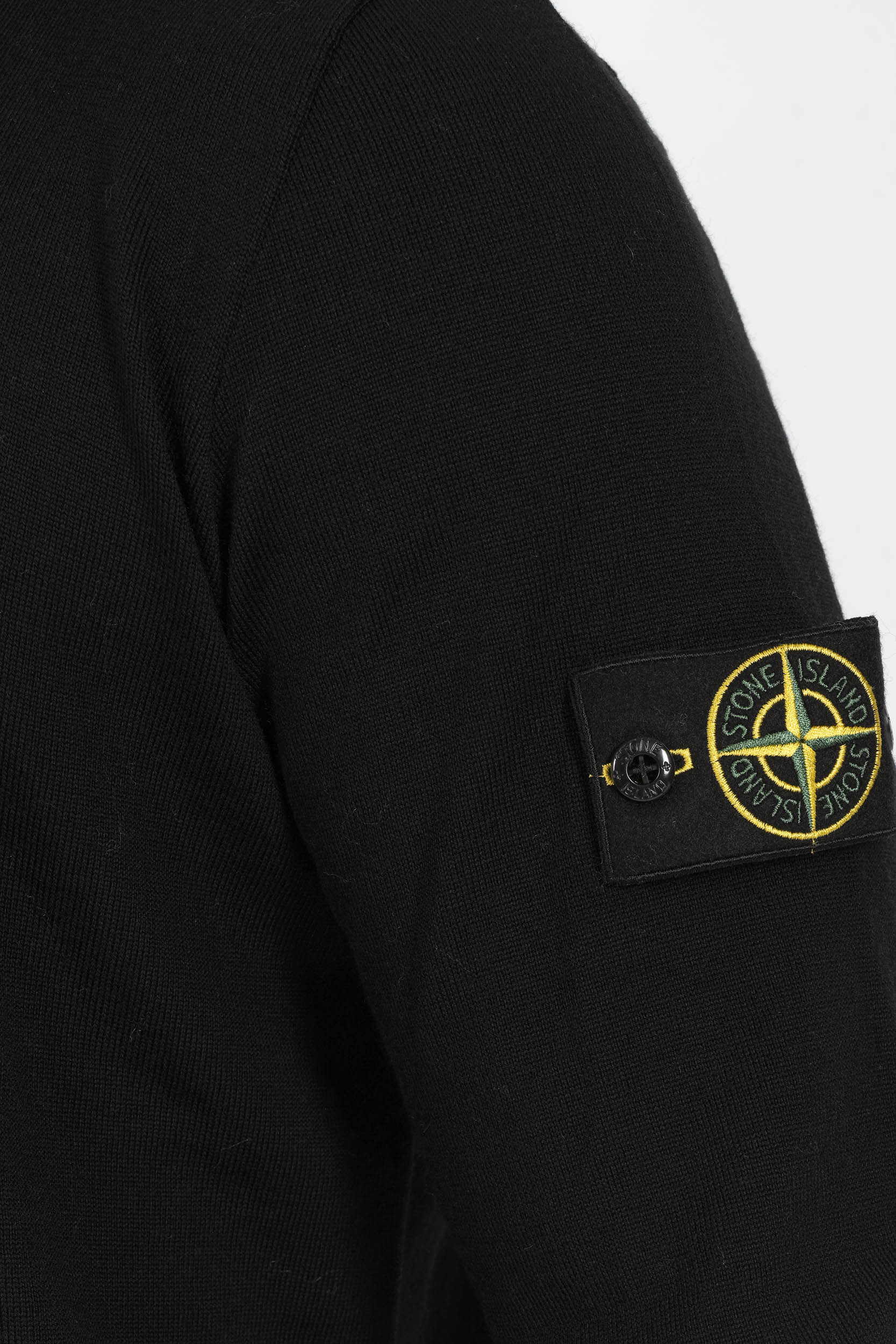 PULL STONE ISLAND DEMI ZIP NOIR 5100007-V0029