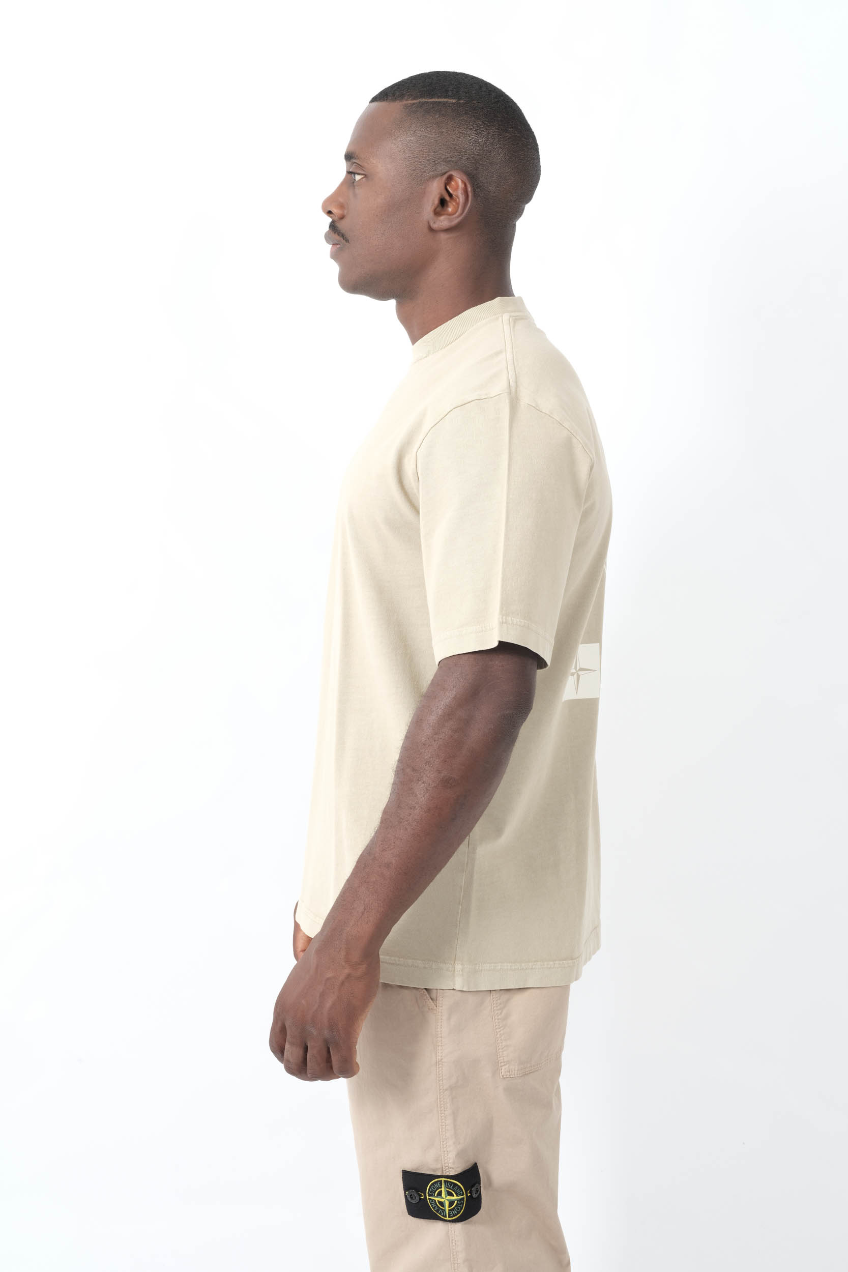  Image du produit TEE-SHIRT STONE ISLAND BEIGE LOGO DOS 2100037-V009A - 5