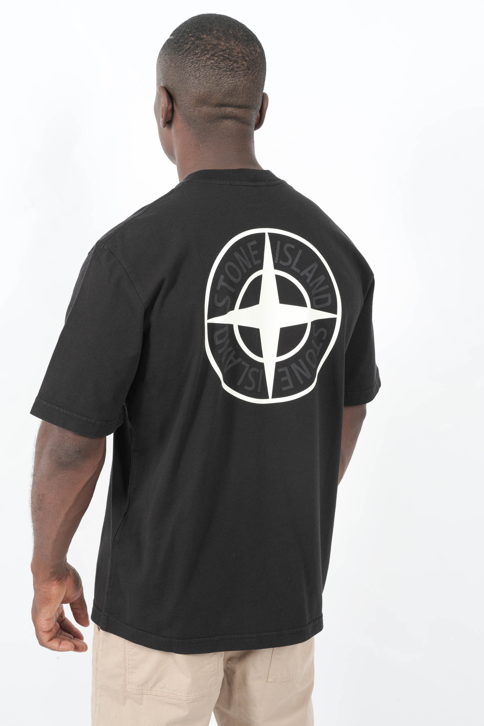 Image du produit TEE-SHIRT STONE ISLAND OVERSIZE LOGO DOS NOIR 2100037-V0029 - 4