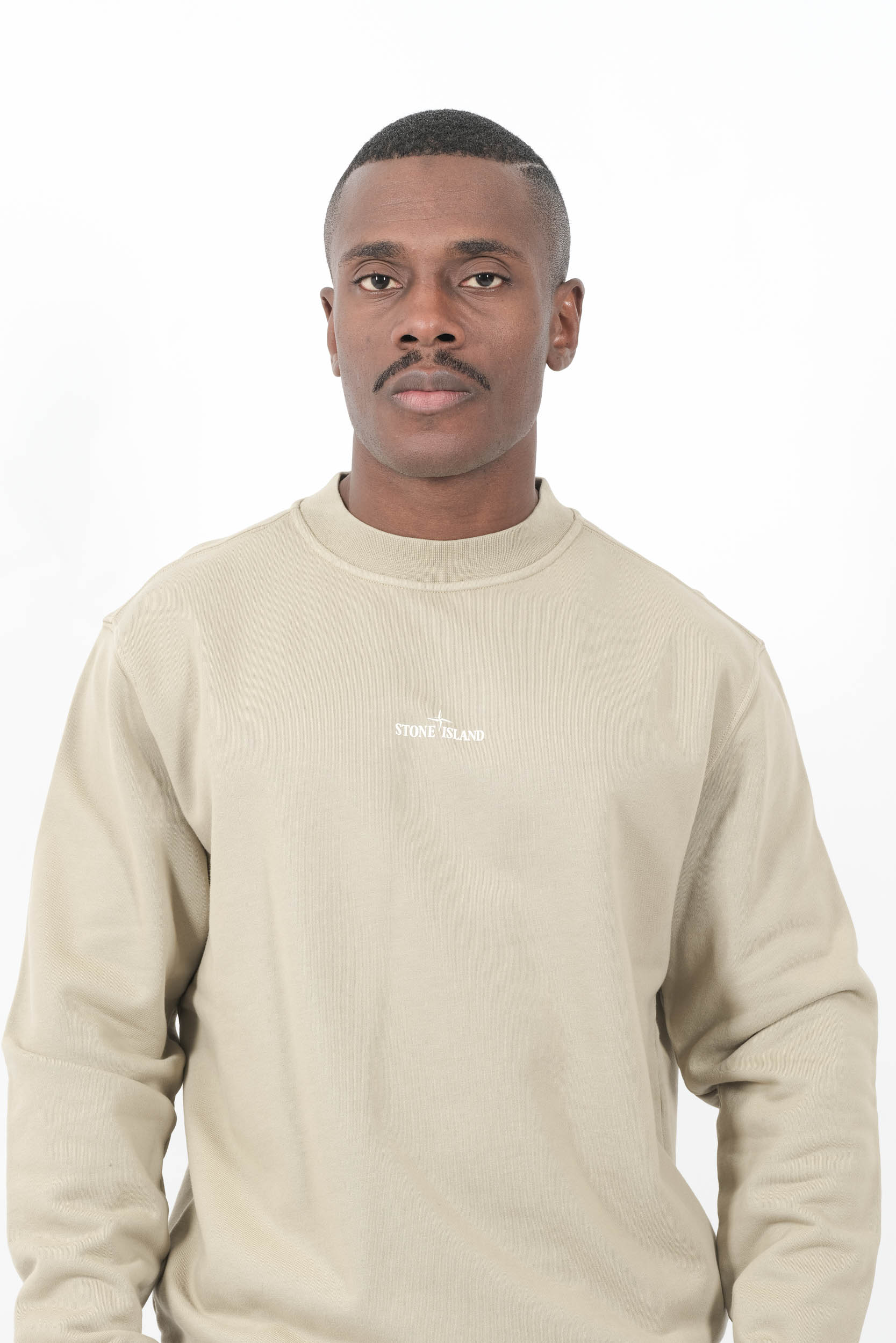  Image du produit SWEAT STONE ISLAND OVERSIZE BEIGE AVEC IMPRIME DANS LE DOS 6100018-V009A - 5