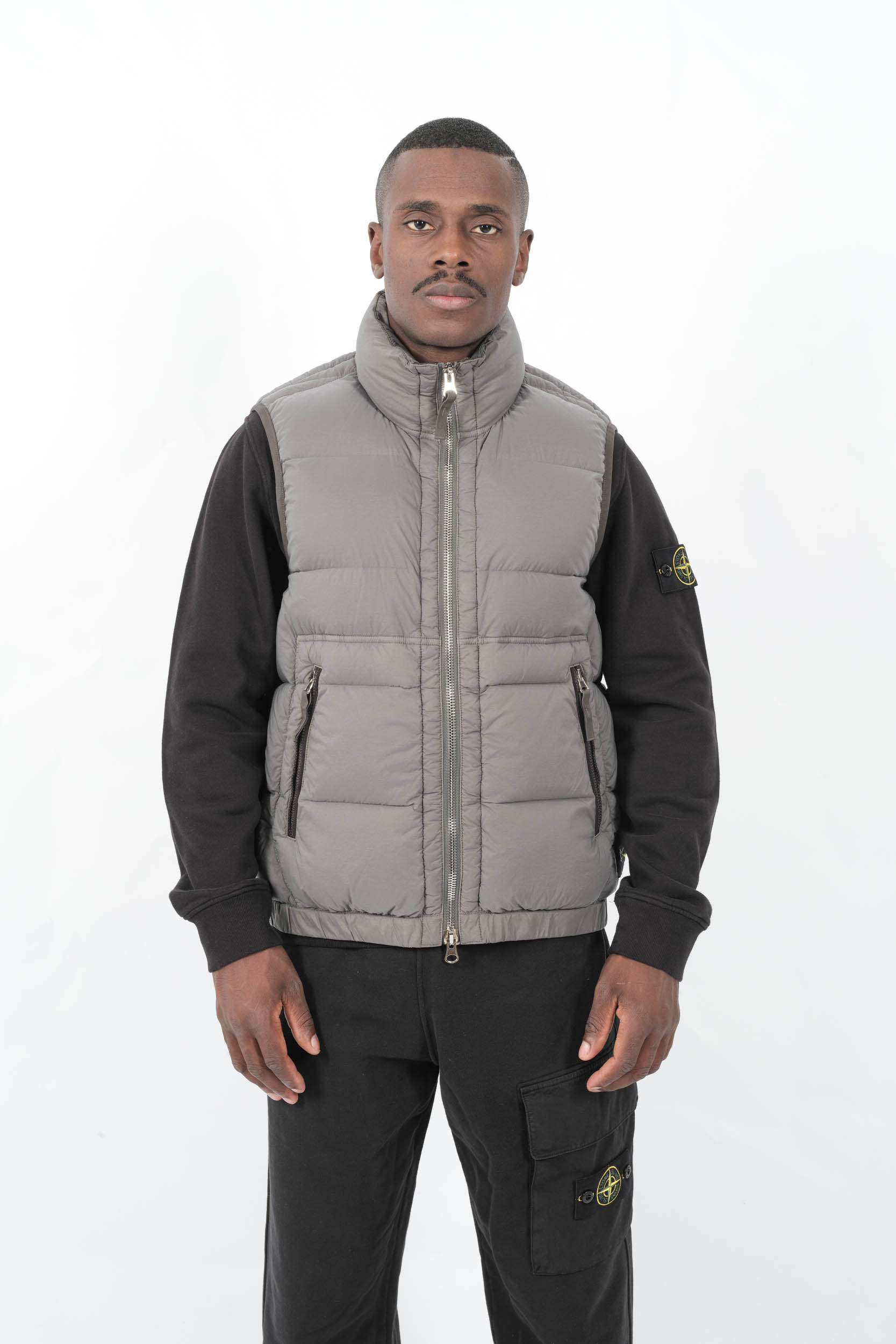  Image du produit DOUDOUNE SANS MANCHE STONE ISLAND GRISE G100007-V006B - 4