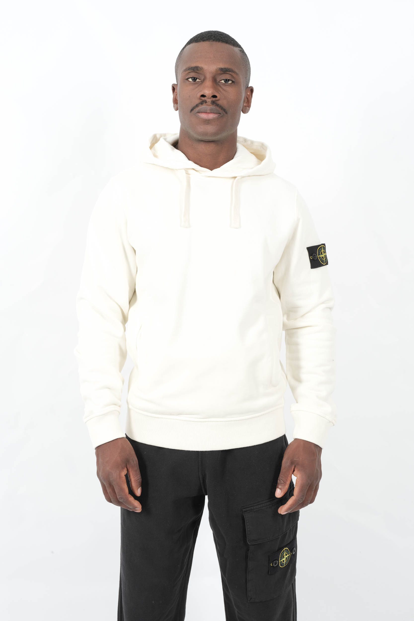 Image du produit SWEAT STONE ISLAND A CAPUCHE BLANC CREME 6100029-V0093 - 3