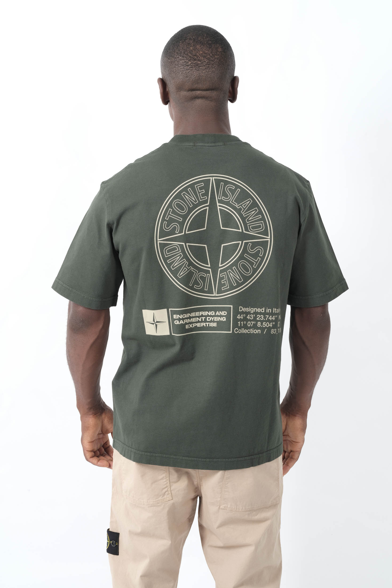  Image du produit TEE-SHIRT STONE ISLAND OVERSIZE LOGO DOS VERT 2100037-V005E - 5
