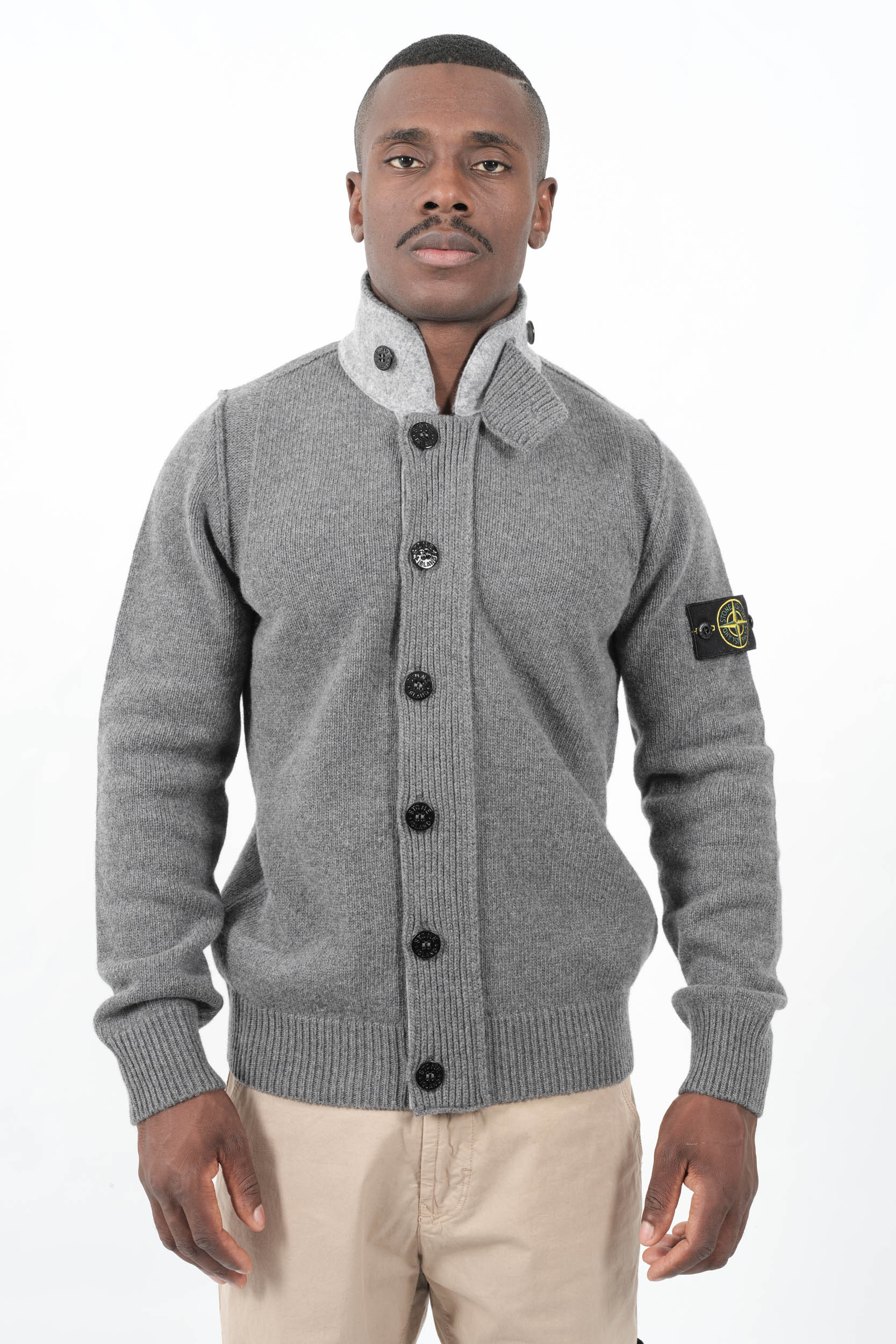 Image du produit GILET STONE ISLAND AVEC BOUTONS GRIS 5100047-V0M6BB - 3