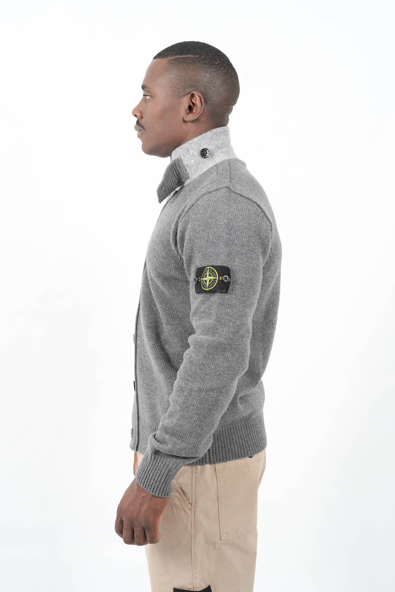  Image du produit GILET STONE ISLAND AVEC BOUTONS GRIS 5100047-V0M6BB - 4