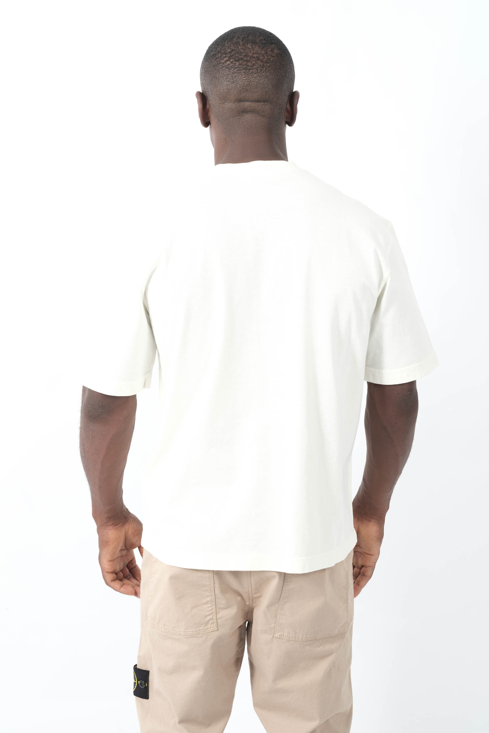 TEE-SHIRT STONE ISLAND OVERSIZE CREME 2100025-V0093