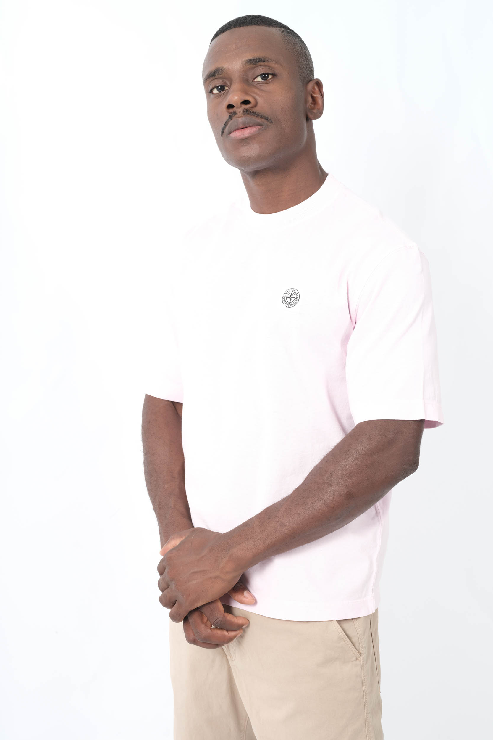 TEE-SHIRT STONE ISLAND OVERSIZE CREME 2100025-V0080