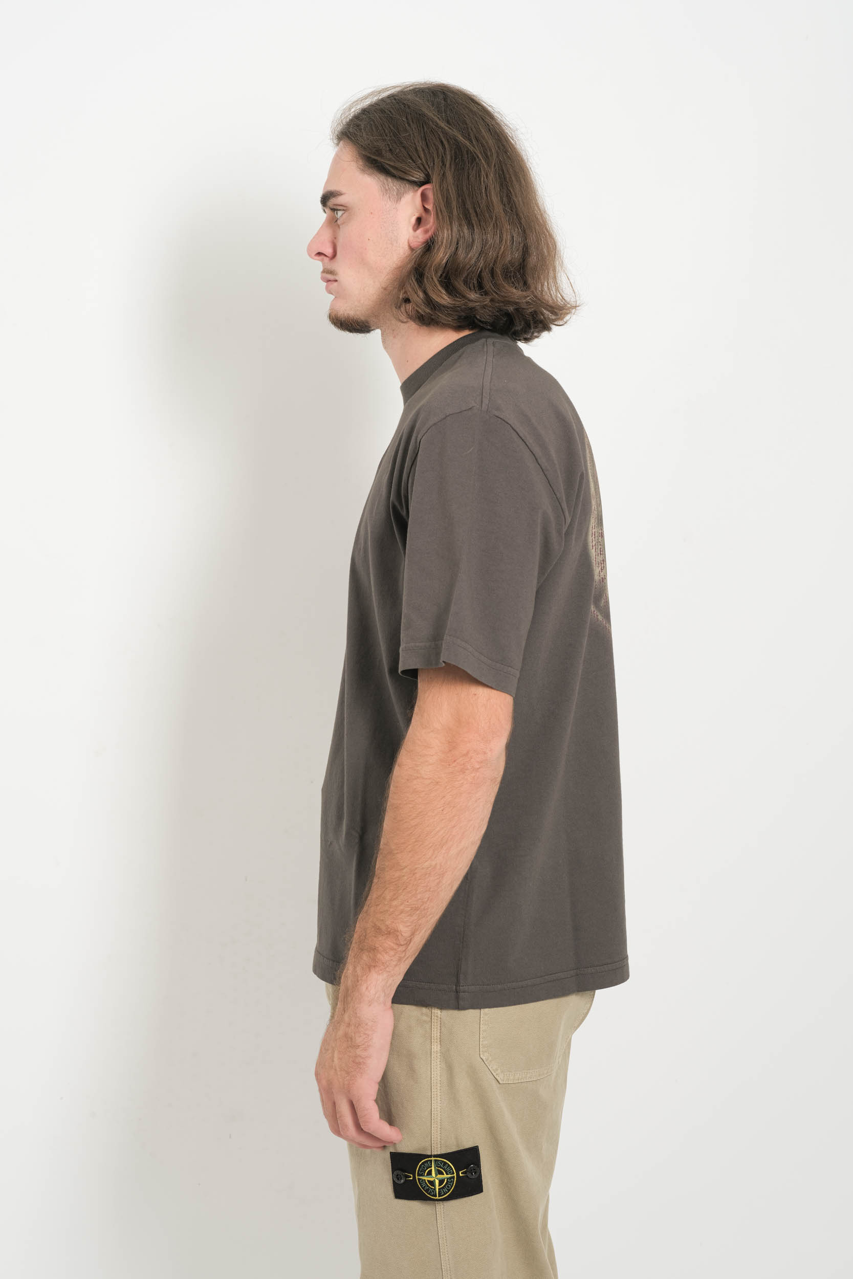 TEE-SHIRT STONE ISLAND GRIS PLOMB 2100037-S197-V0062