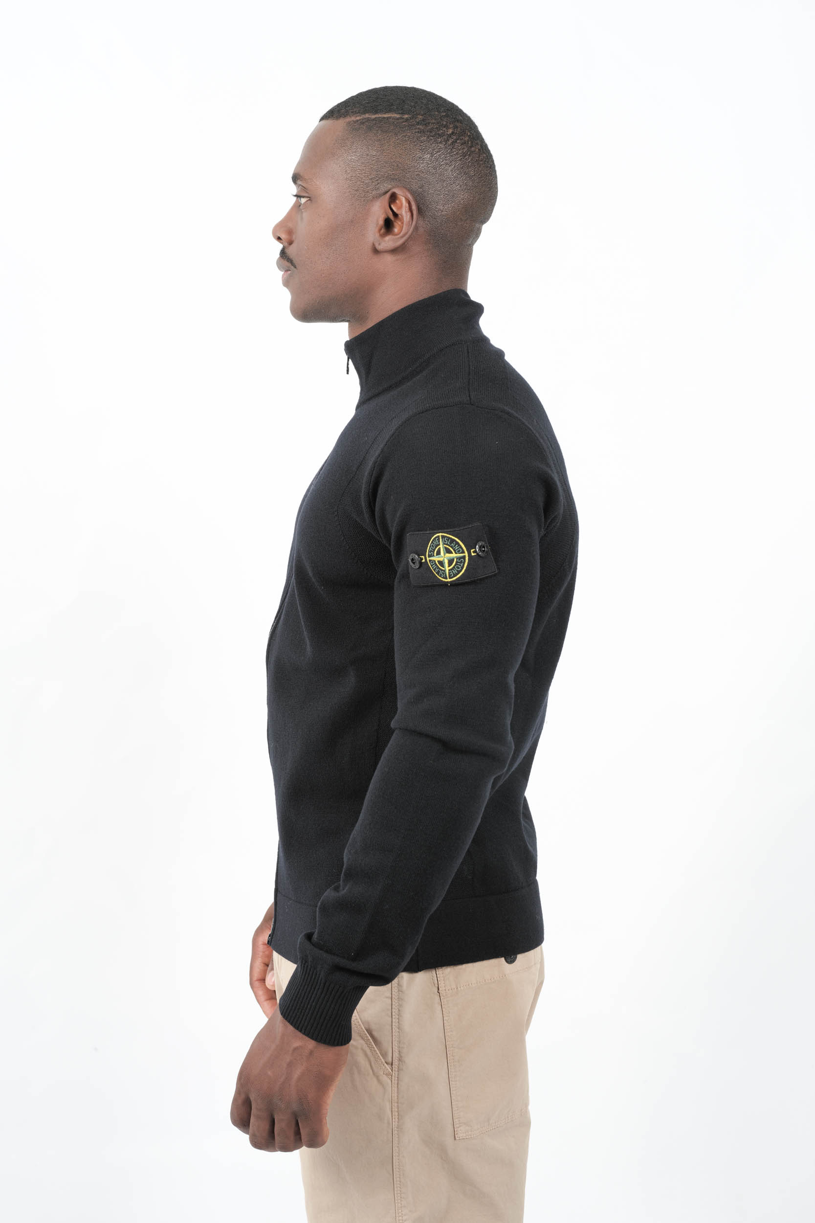  Image du produit GILET STONE ISLAND ZIPPE NOIR 5100062-V0029 - 4