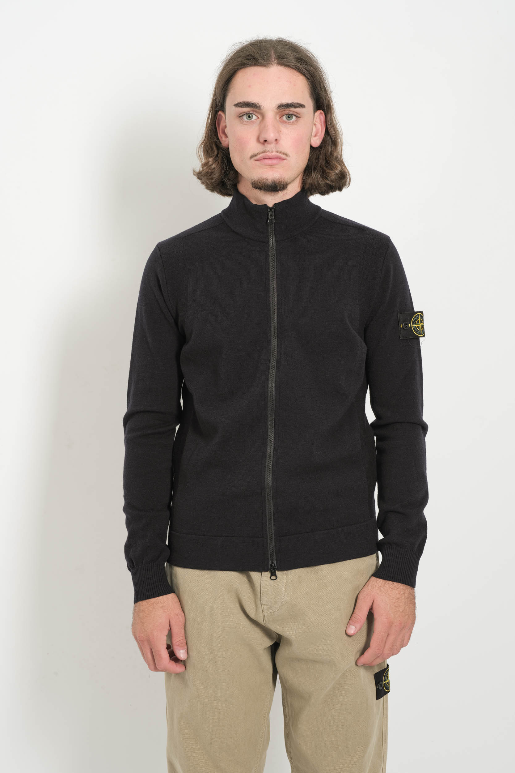 GILET STONE ISLAND ZIPPE NOIR 5100062-V0029
