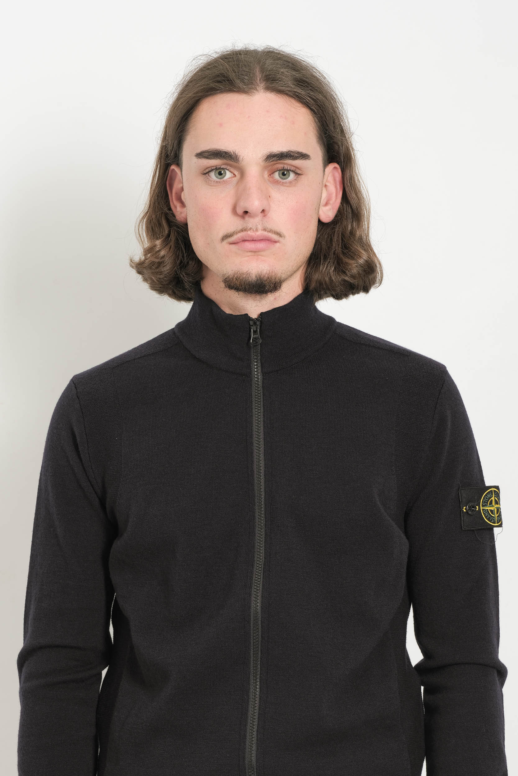 GILET STONE ISLAND ZIPPE NOIR 5100062-V0029