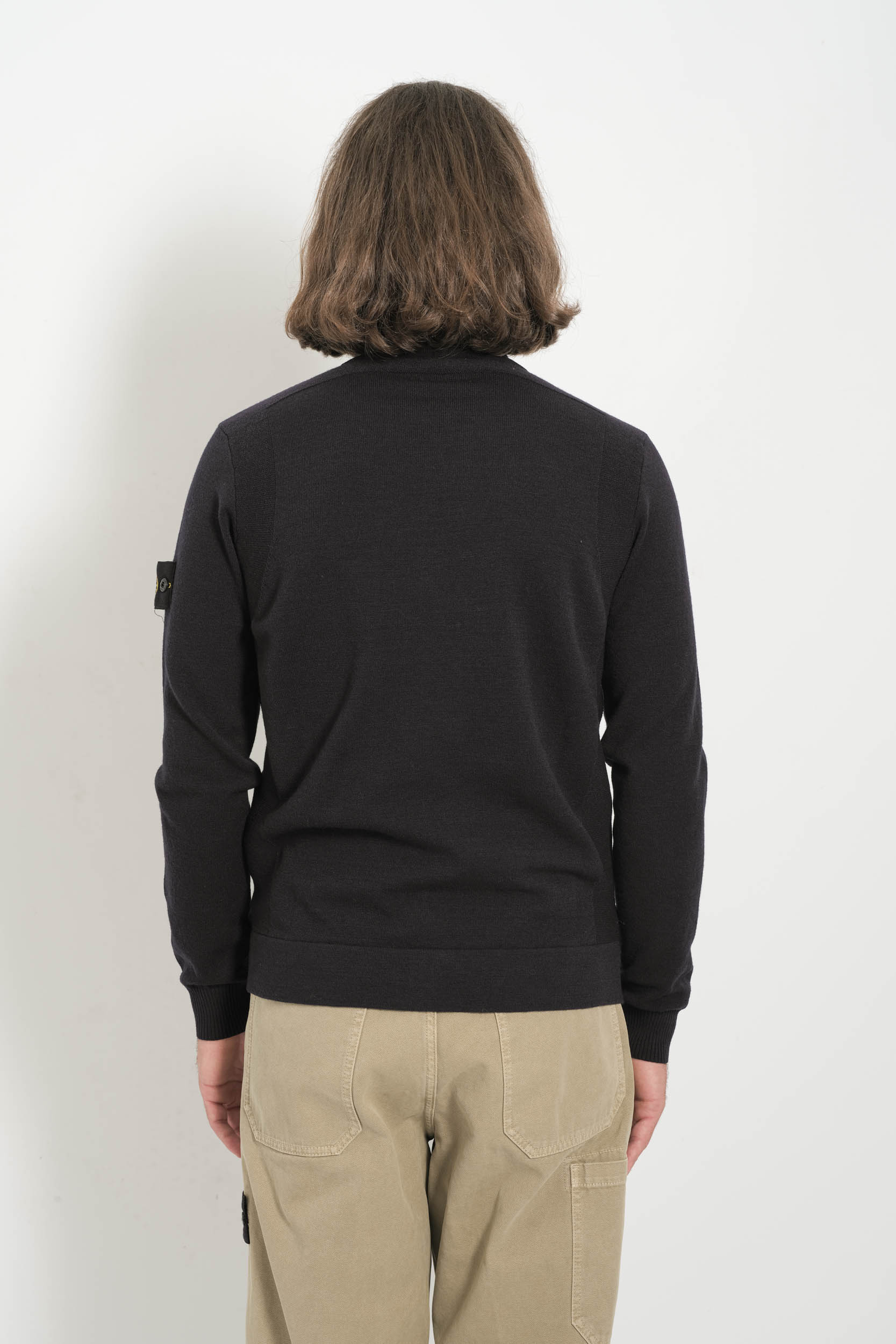 GILET STONE ISLAND ZIPPE NOIR 5100062-V0029