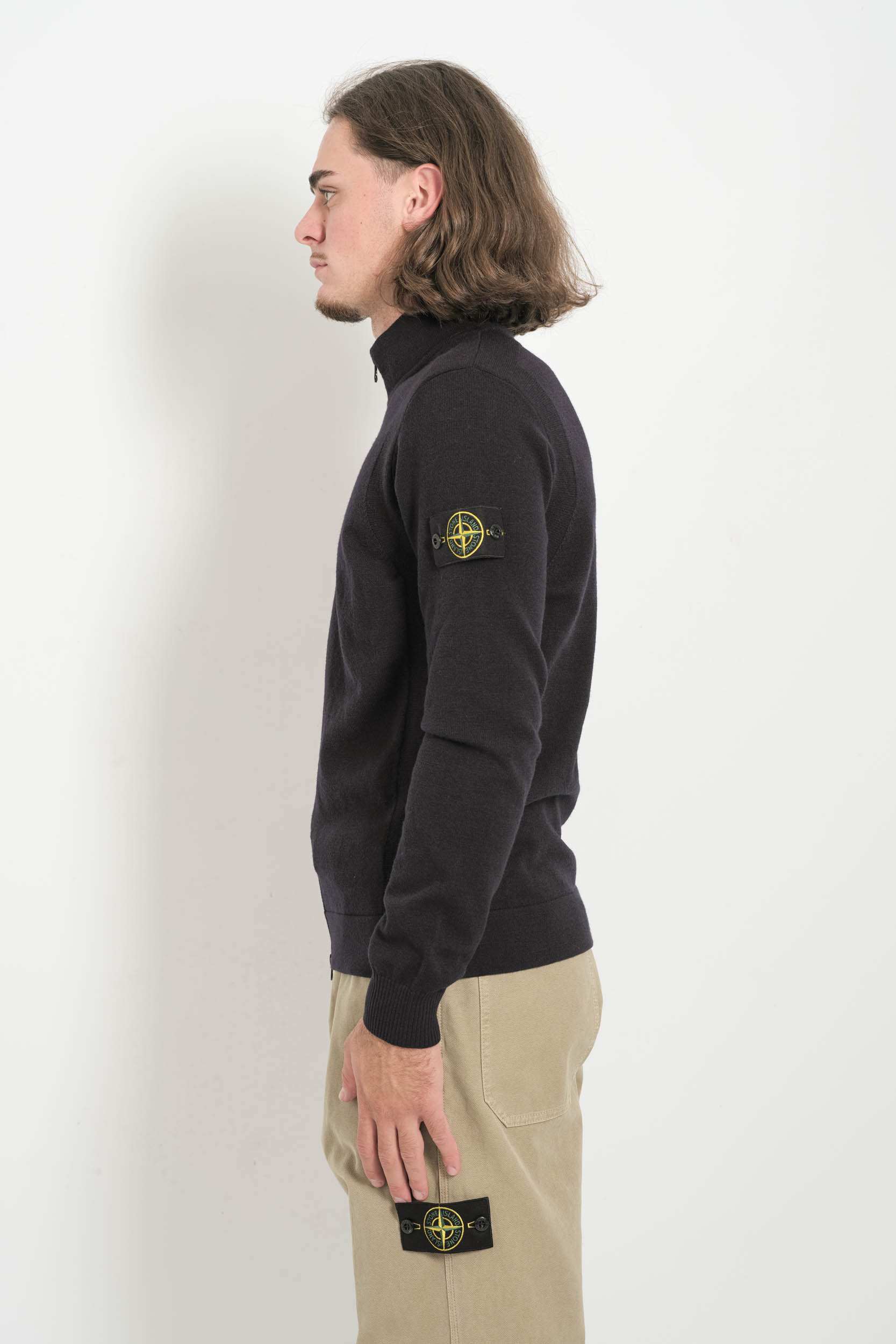 GILET STONE ISLAND ZIPPE NOIR 5100062-V0029