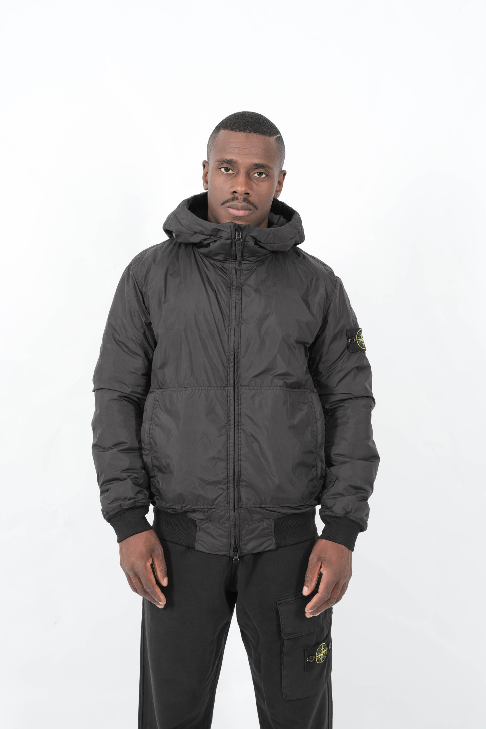  Image du produit BLOUSON A CAPUCHE STONE ISLAND NOIR 4100013-V0029 - 4