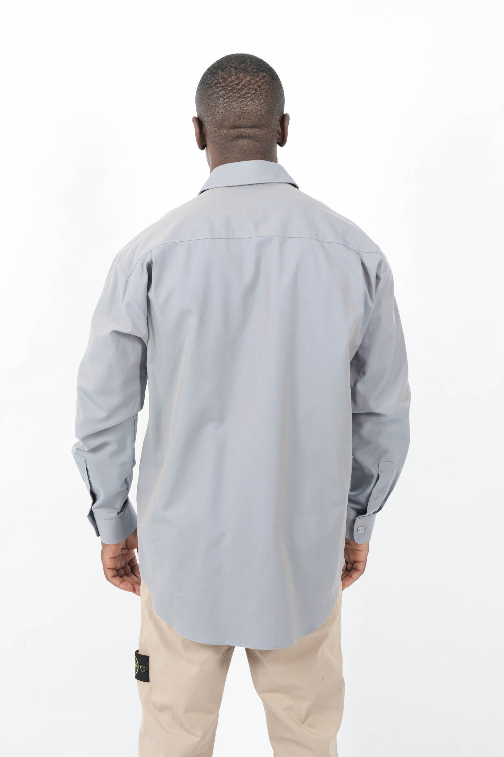  Image du produit CHEMISE STONE ISLAND MARINA BLEUE CLAIR EN OXFORD 1100003-V0040 - 7