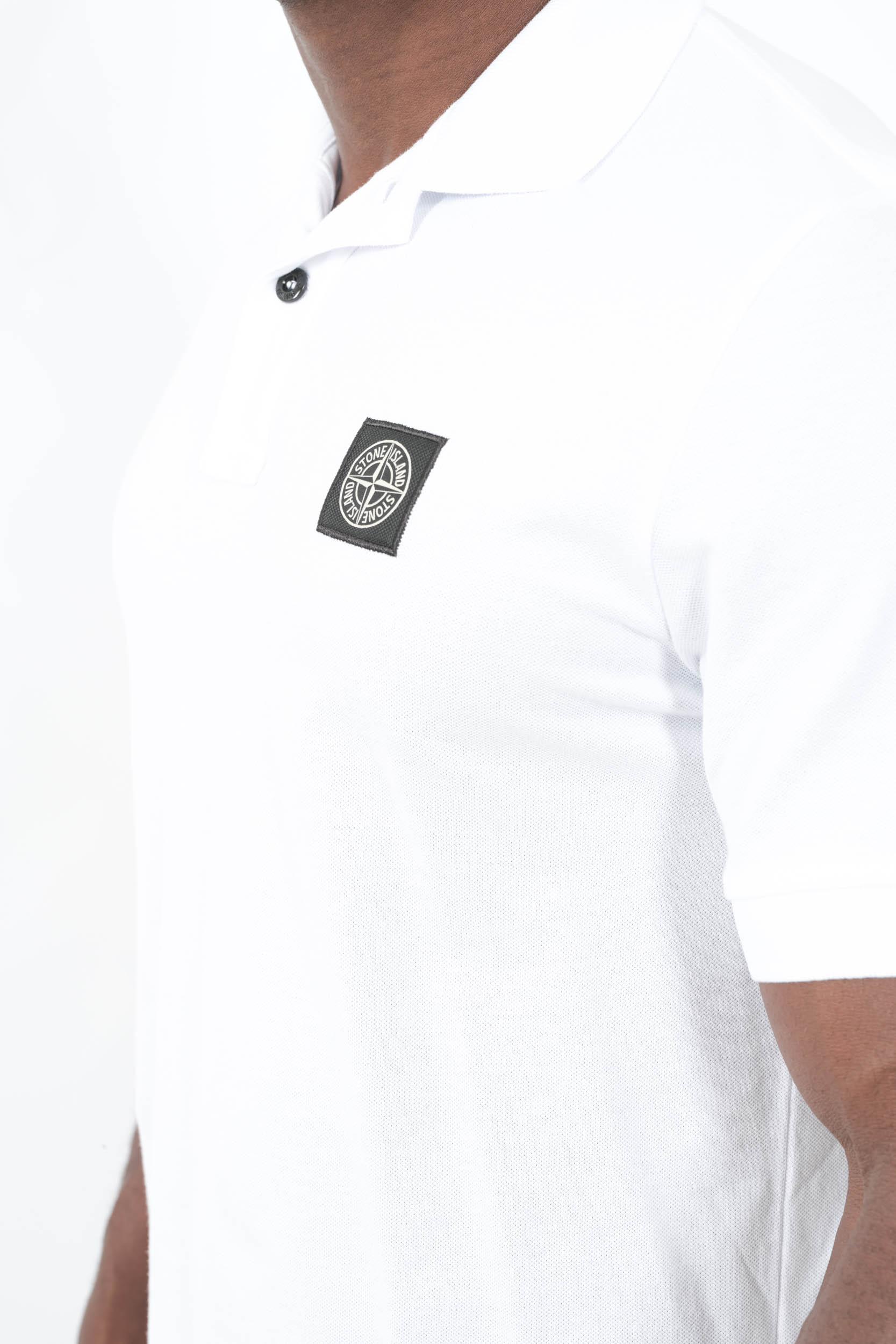 POLO STONE ISLAND BLANC 2200005-V1001