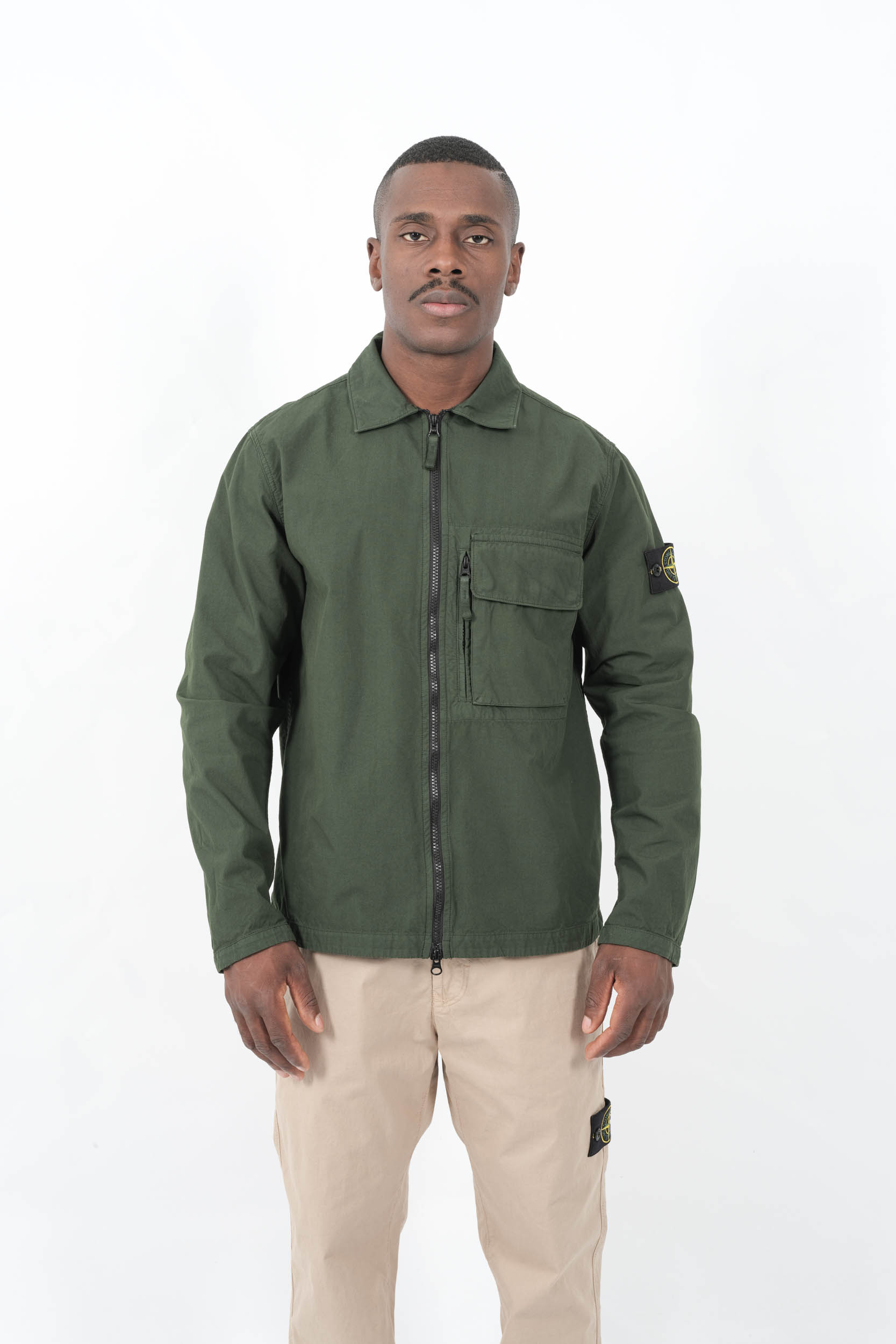  Image du produit SURCHEMISE STONE ISLAND VERTE 1200004-V005E - 4