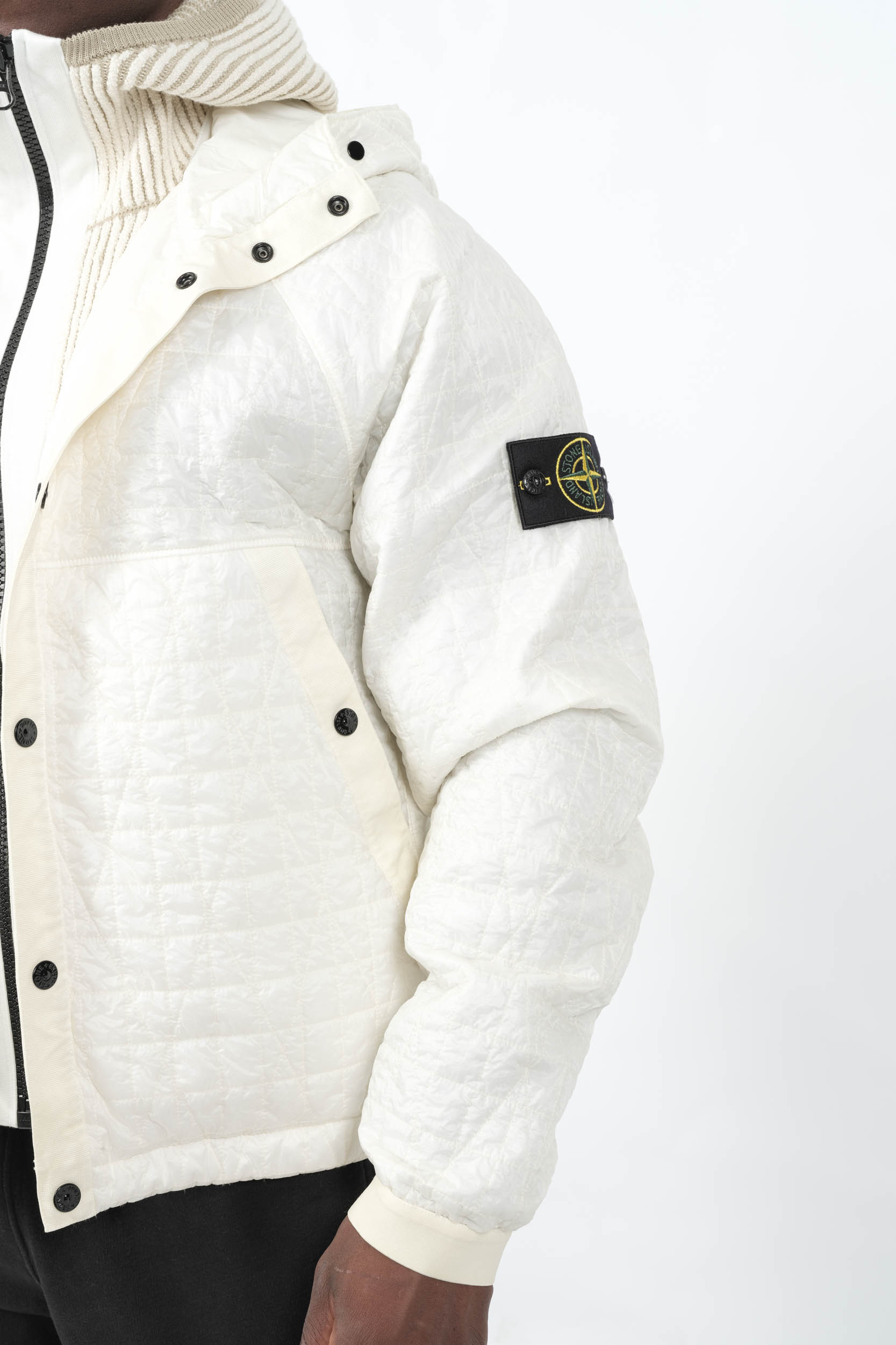 Image du produit BLOUSON STONE ISLAND A CAPUCHE CREME 4100023-V0093 - 3
