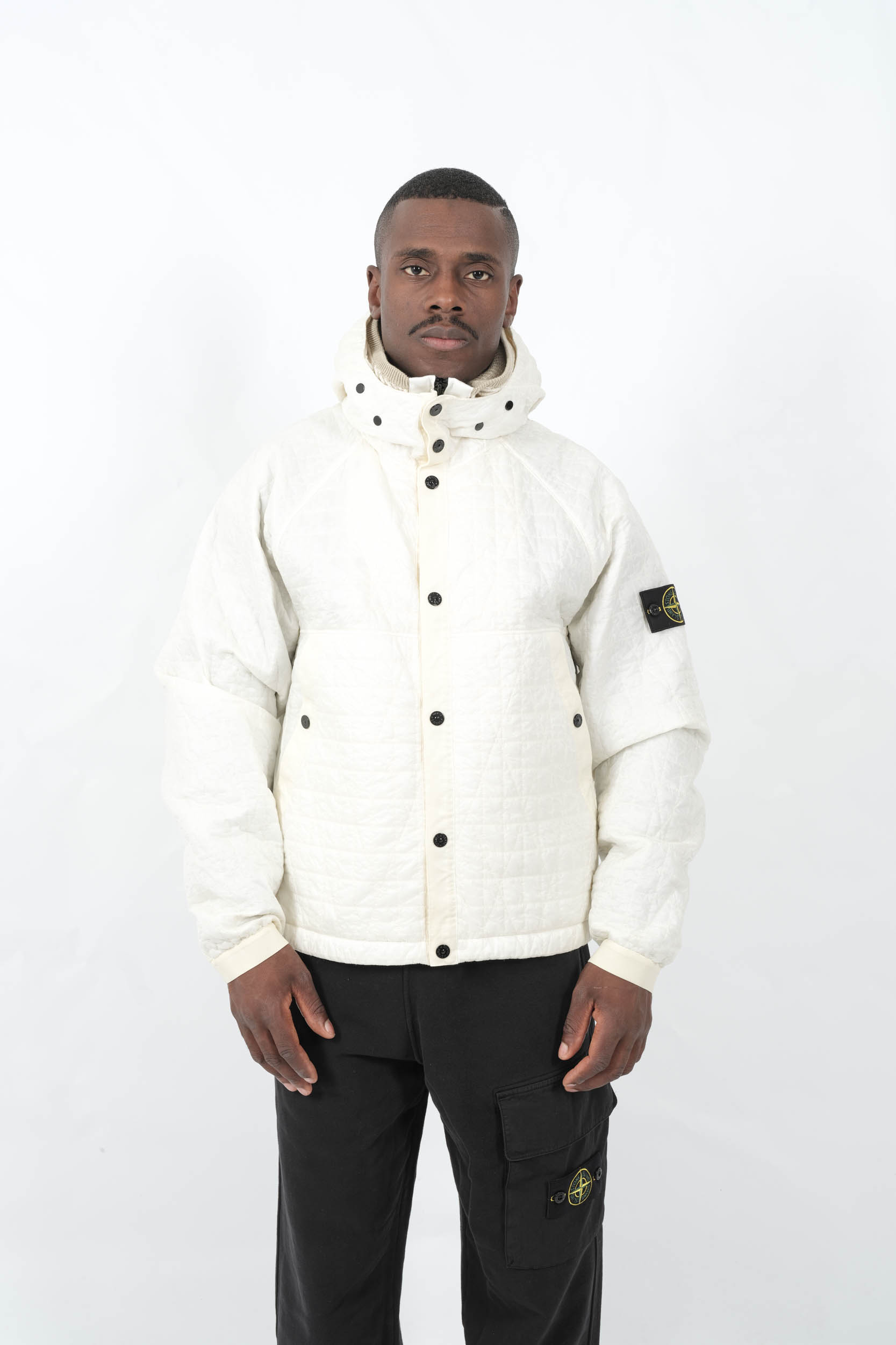  Image du produit BLOUSON STONE ISLAND A CAPUCHE CREME 4100023-V0093 - 4