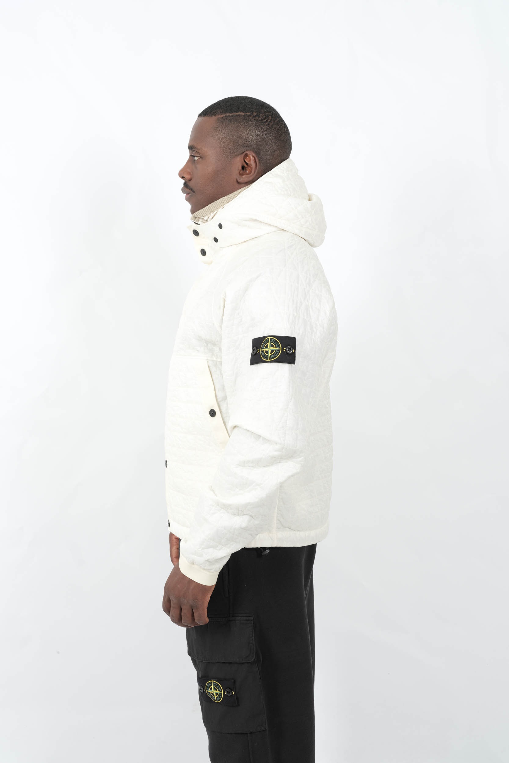  Image du produit BLOUSON STONE ISLAND A CAPUCHE CREME 4100023-V0093 - 6