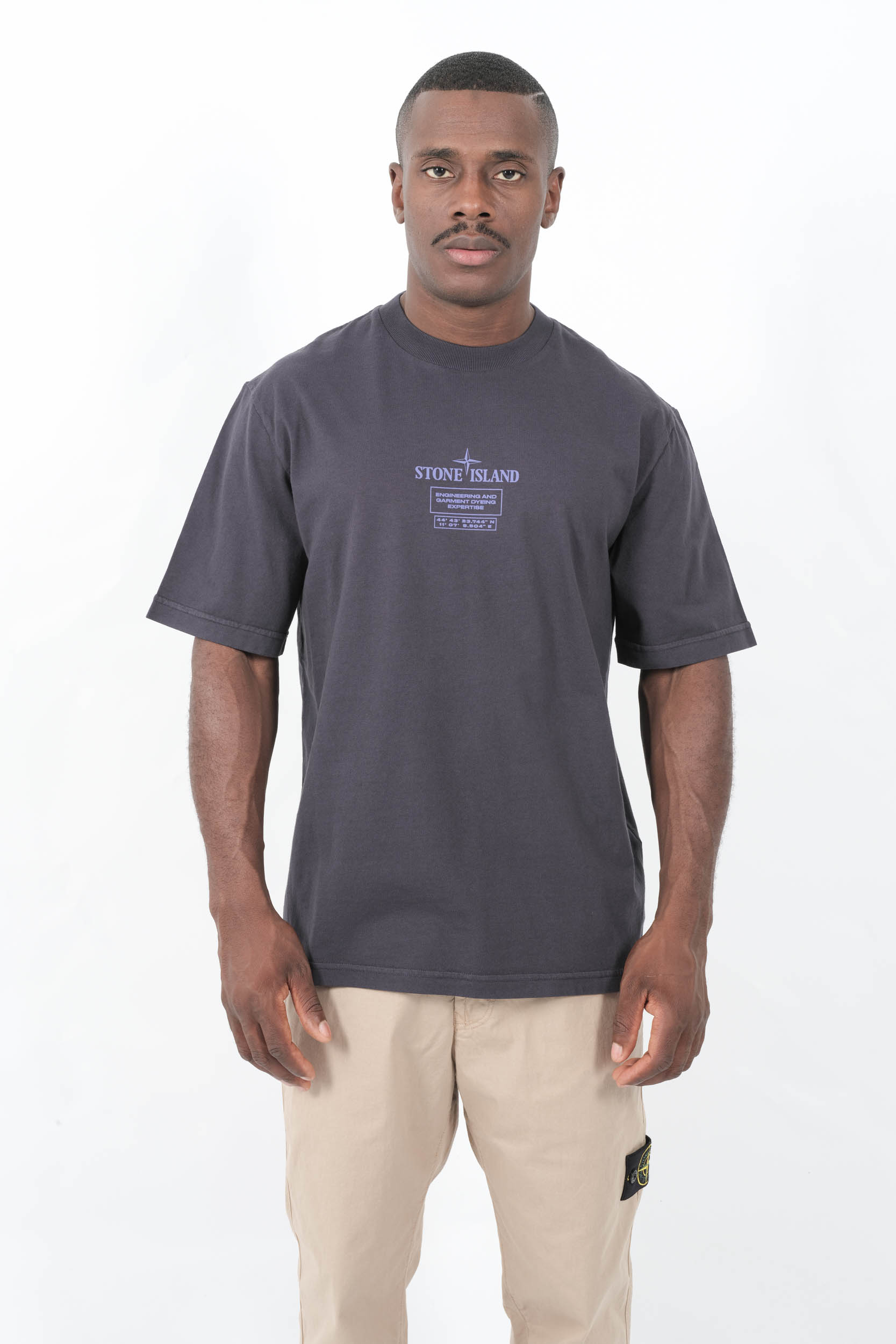  Image du produit TEE-SHIRT STONE ISLAND BLEU ENCRE COUPE REGULAR 2100037-V0026 - 4