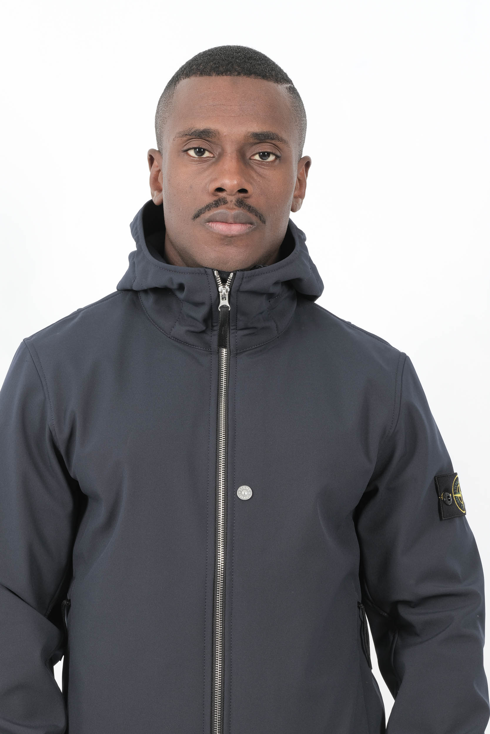 BLOUSON STONE ISLAND EN SOFT SHELL-R MARINE Q100004-V0020