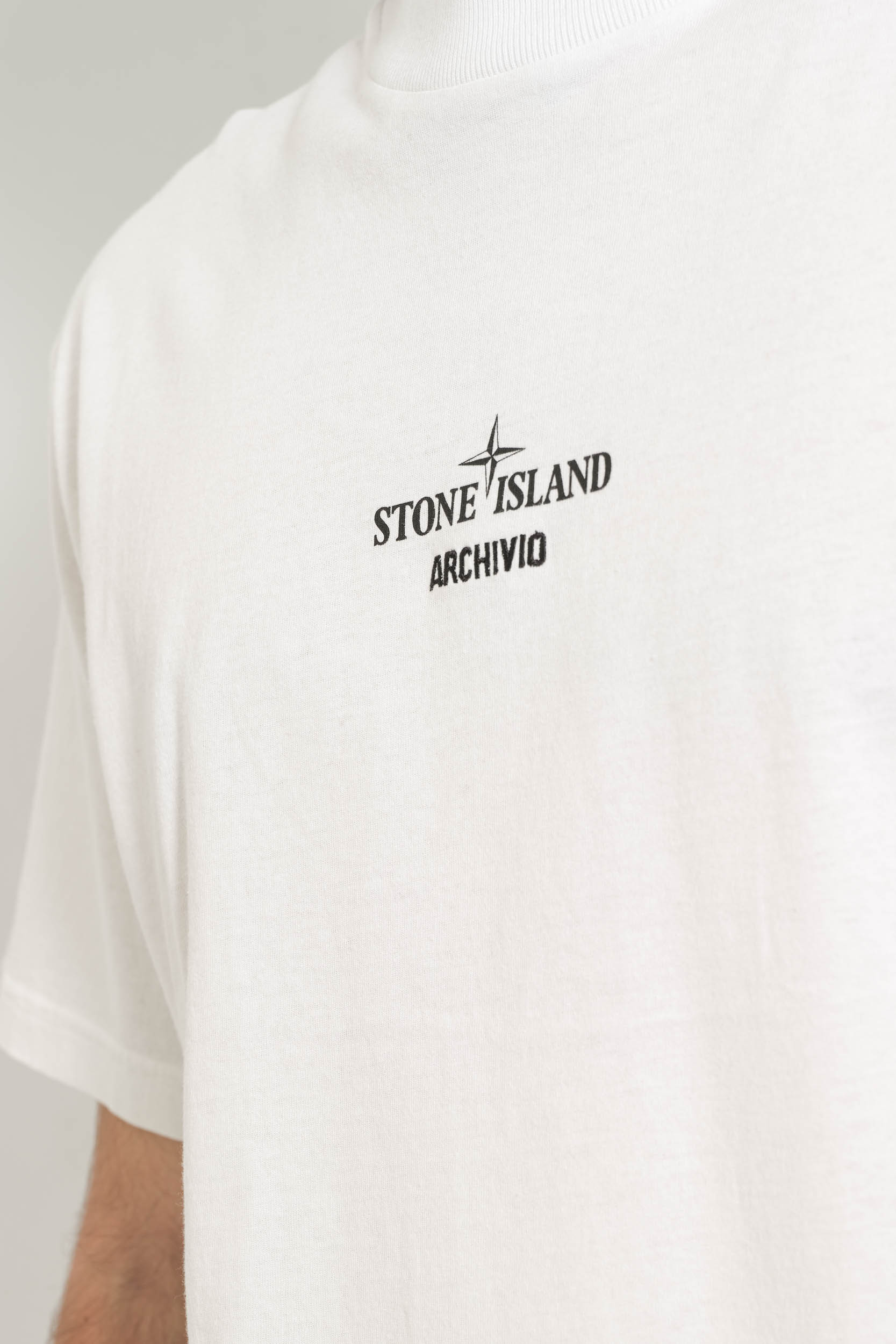 TEE-SHIRT STONE ISLAND ARCHIVIO BLANC 2100037-S091-V0001