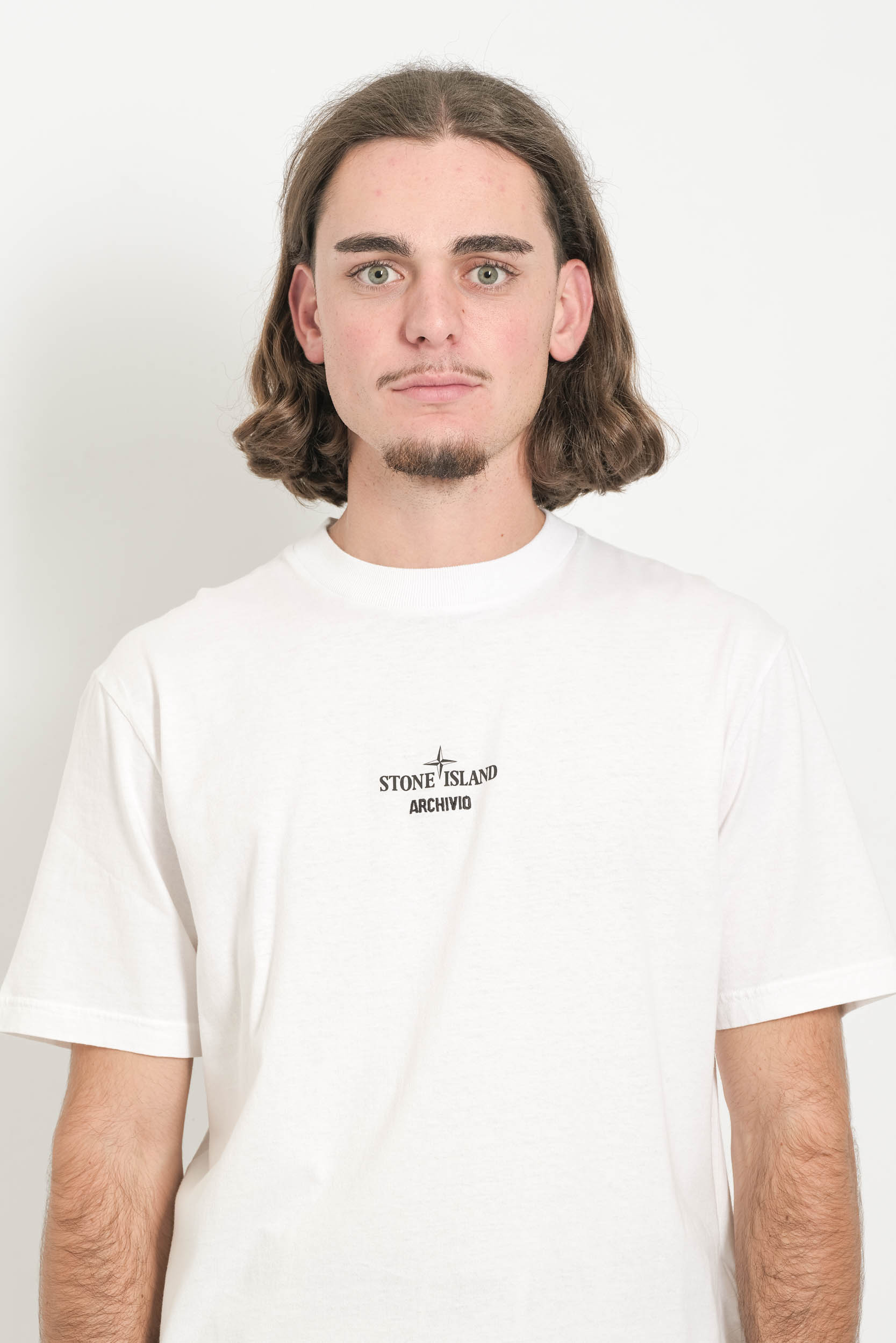 TEE-SHIRT STONE ISLAND ARCHIVIO BLANC 2100037-S091-V0001