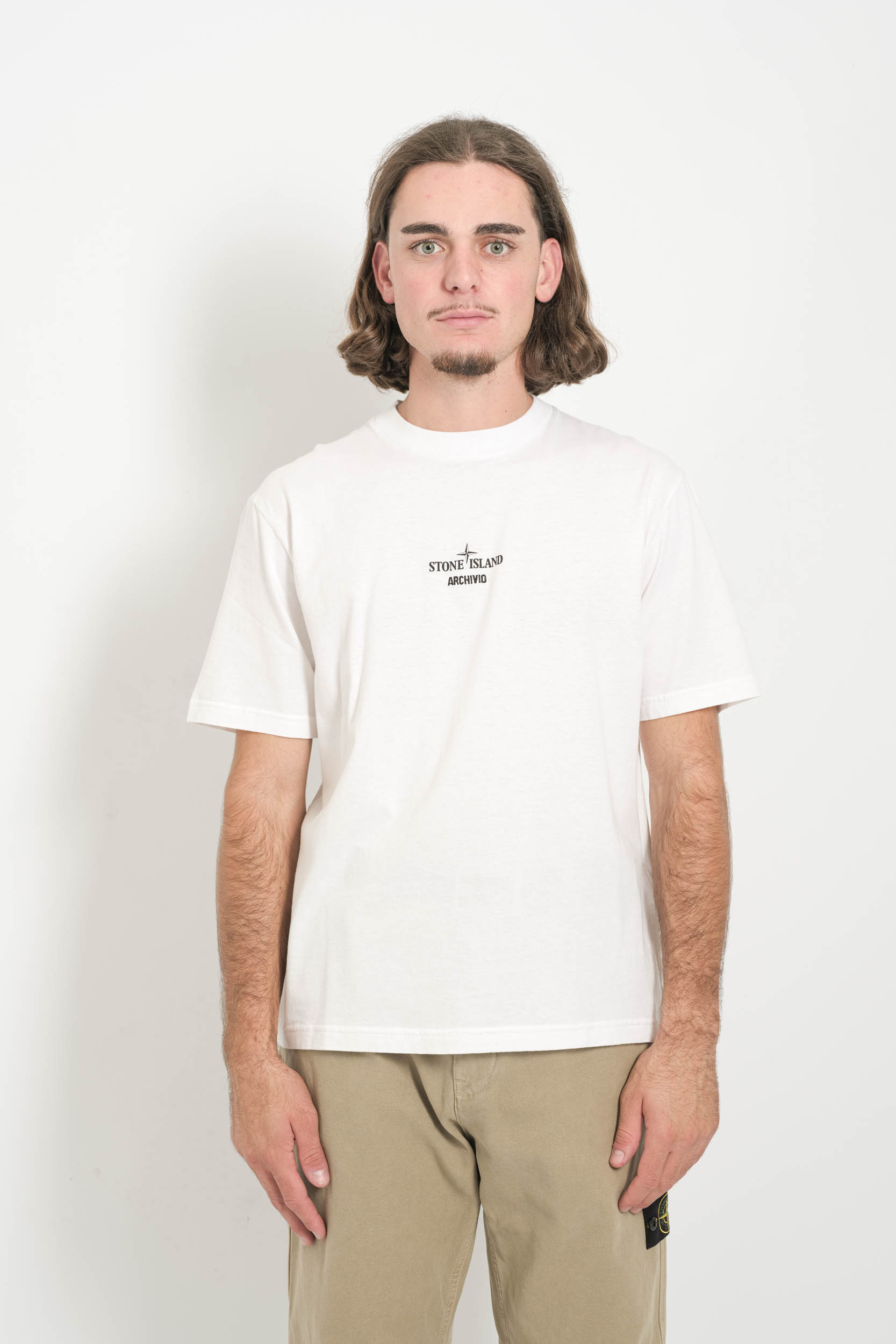 TEE-SHIRT STONE ISLAND ARCHIVIO BLANC 2100037-S091-V0001