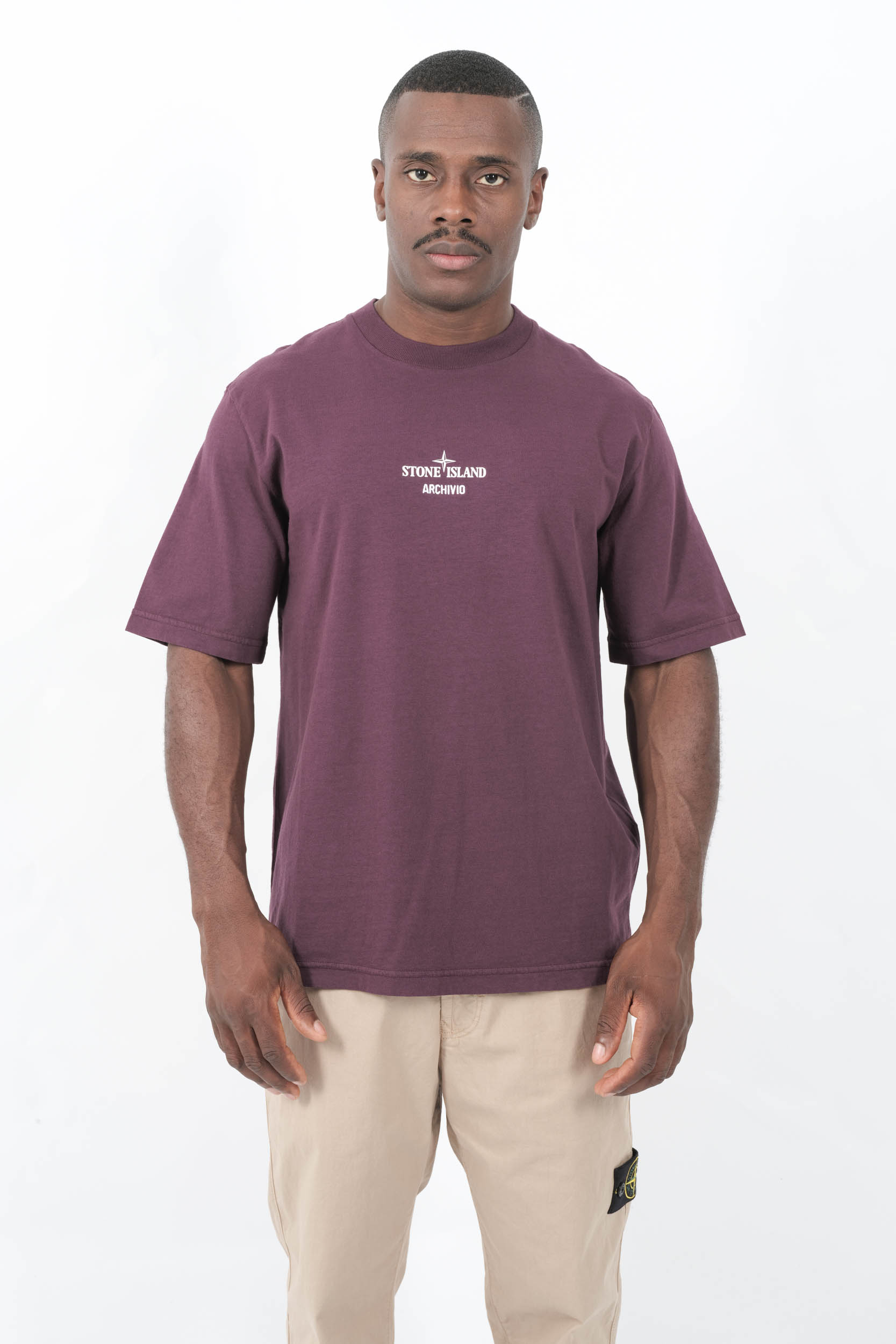  Image du produit TEE-SHIRT STONE ISLAND ARCHIVIO BORDEAUX 2100037-S091-V0017 - 3