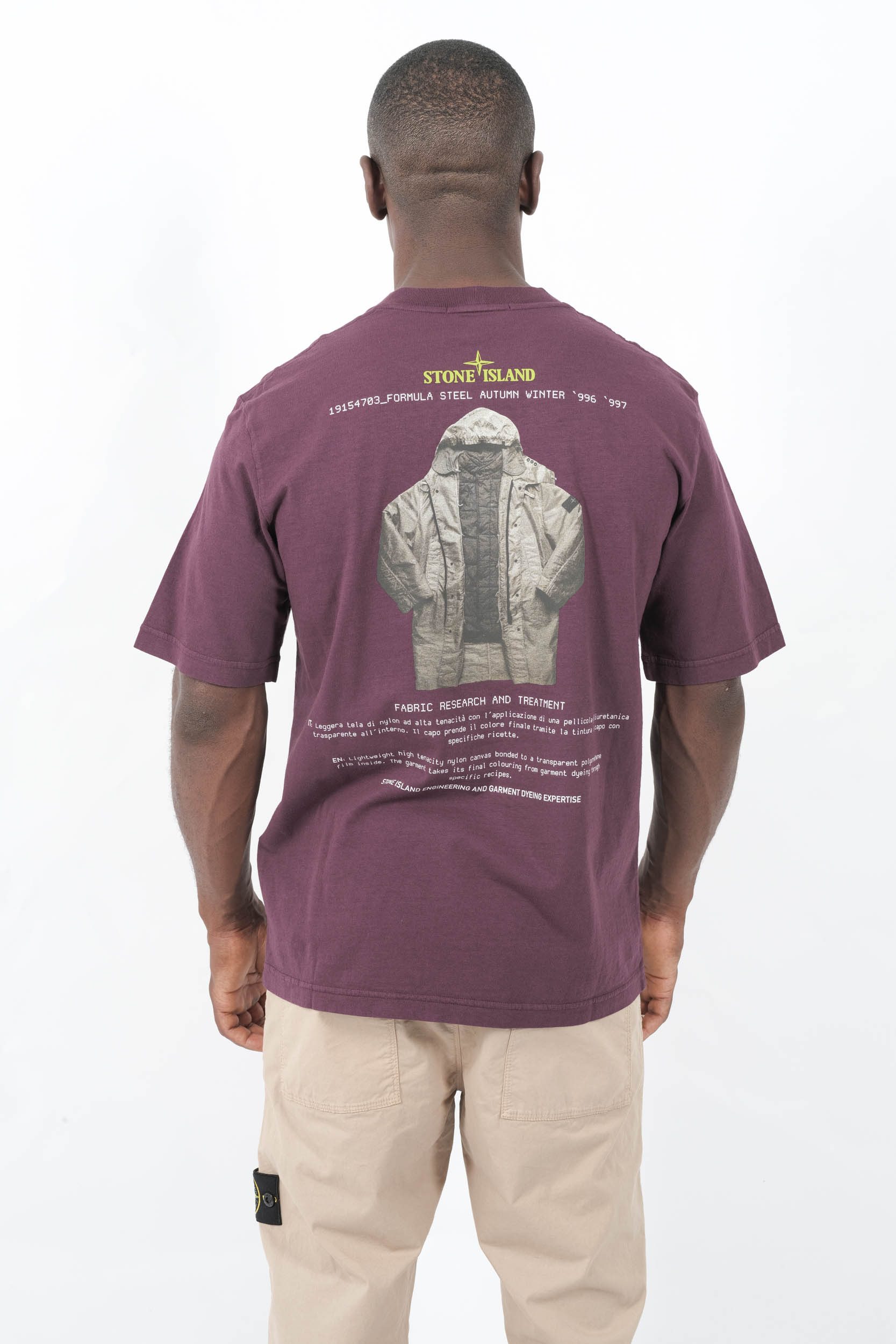  Image du produit TEE-SHIRT STONE ISLAND ARCHIVIO BORDEAUX 2100037-S091-V0017 - 6