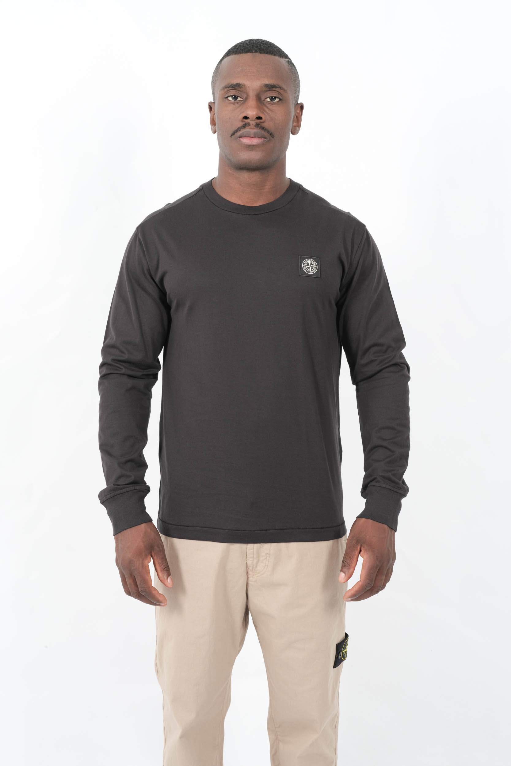 TEE-SHIRT STONE ISLAND MANCHES LONGUES NOIR 2100028-S0013-V0029
