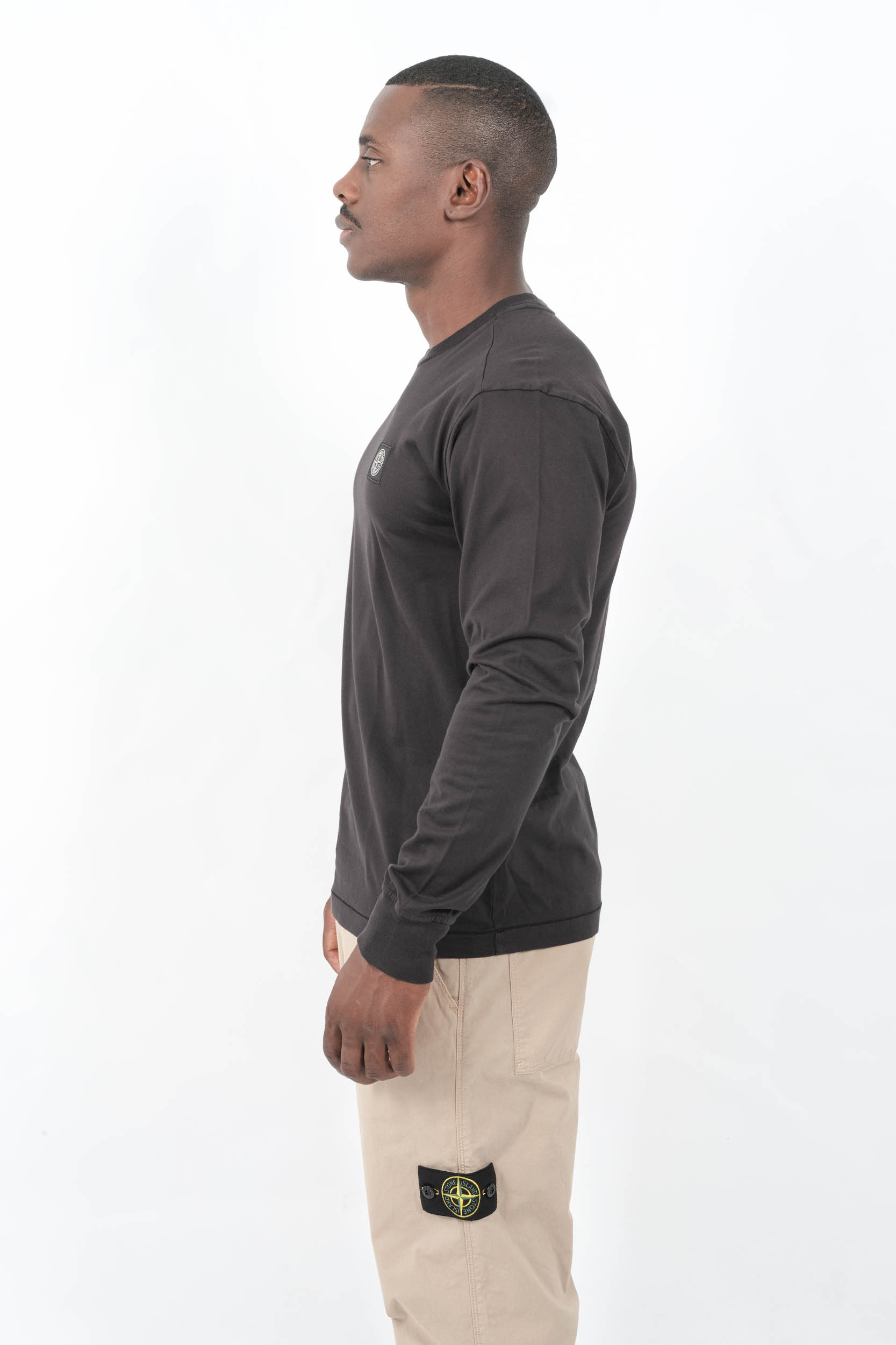 TEE-SHIRT STONE ISLAND MANCHES LONGUES NOIR 2100028-S0013-V0029