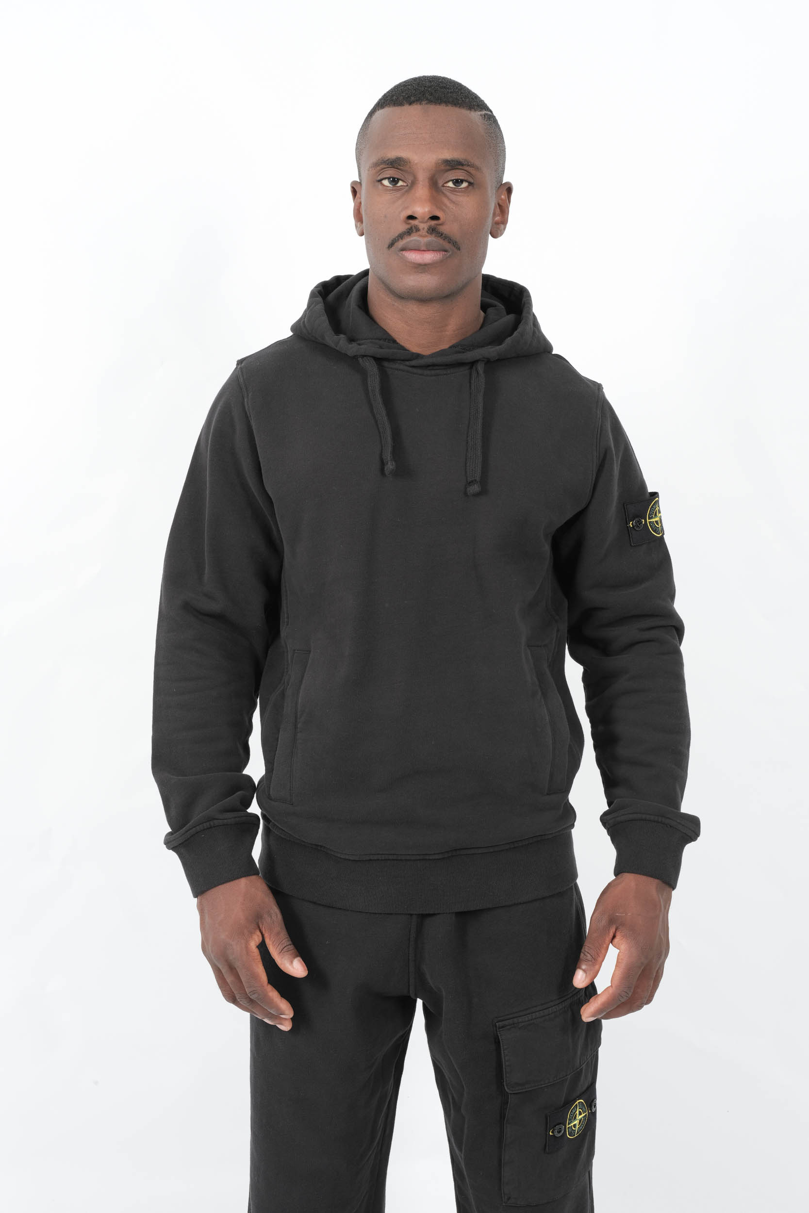  Image du produit SWEAT STONE ISLAND A CAPUCHE NOIR 6100029-V0029 - 3