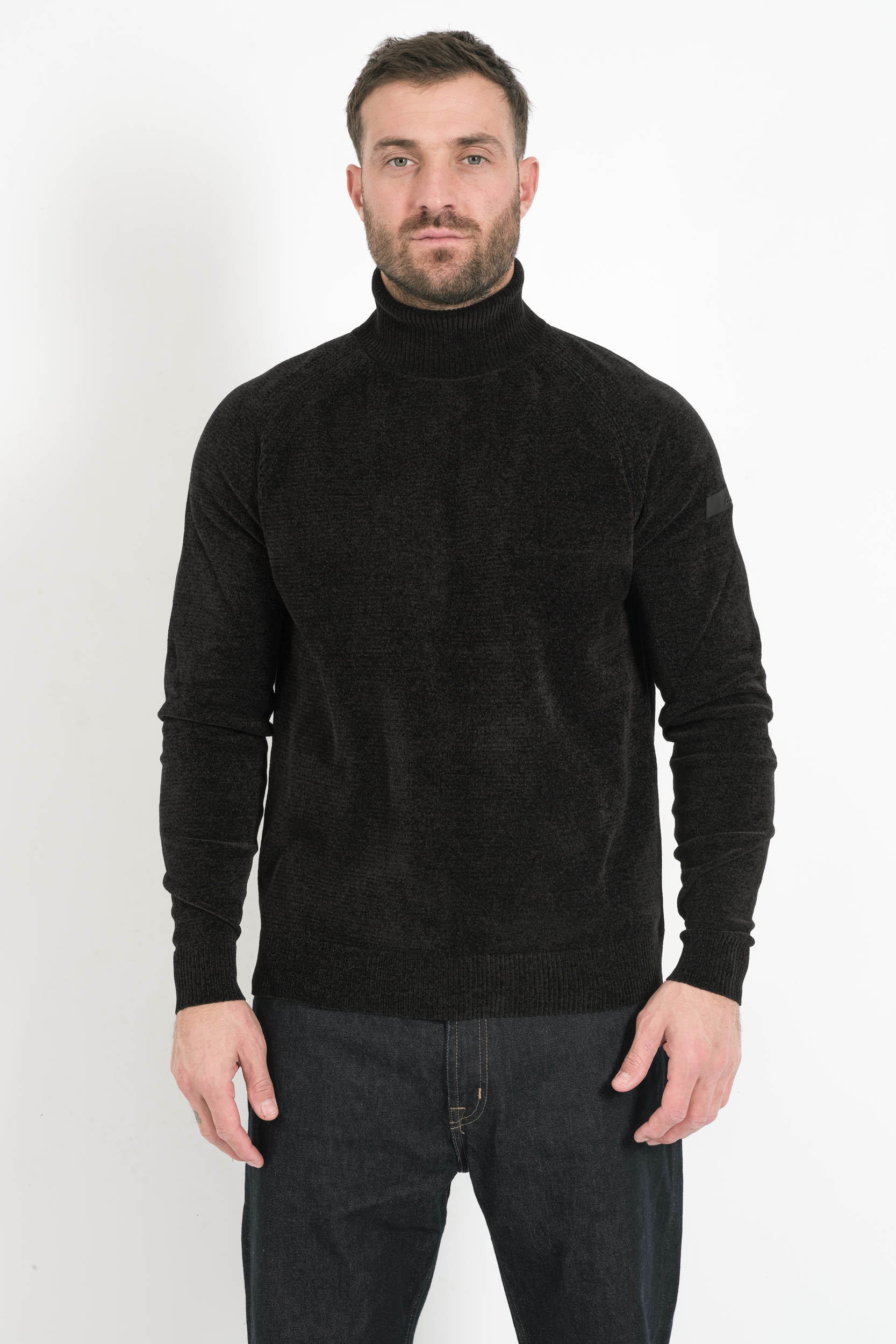 PULL RRD COL ROULE NOIR W25133-10