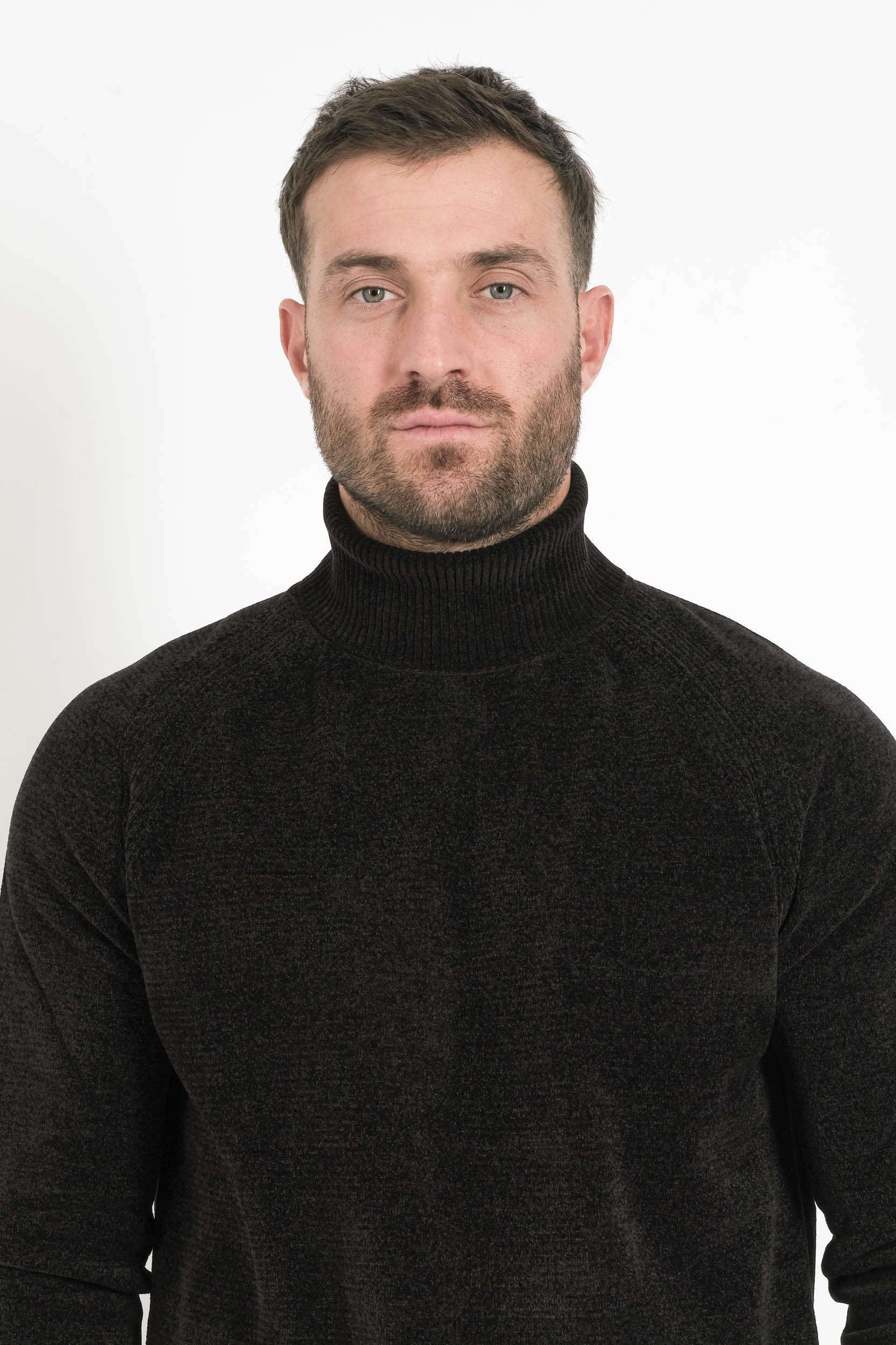 PULL RRD COL ROULE NOIR W25133-10