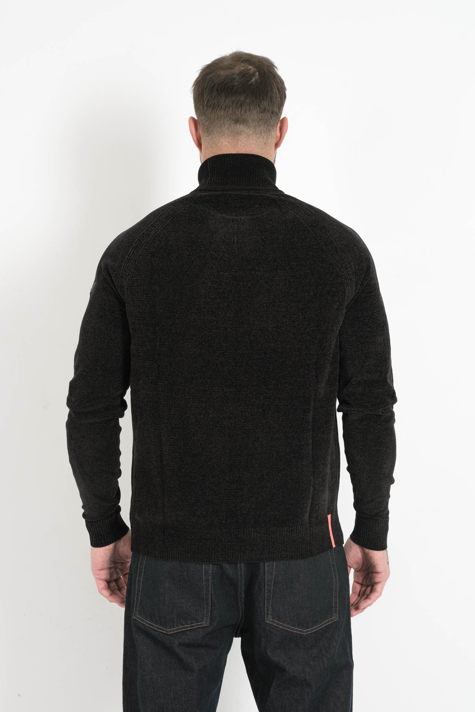 PULL RRD COL ROULE NOIR W25133-10