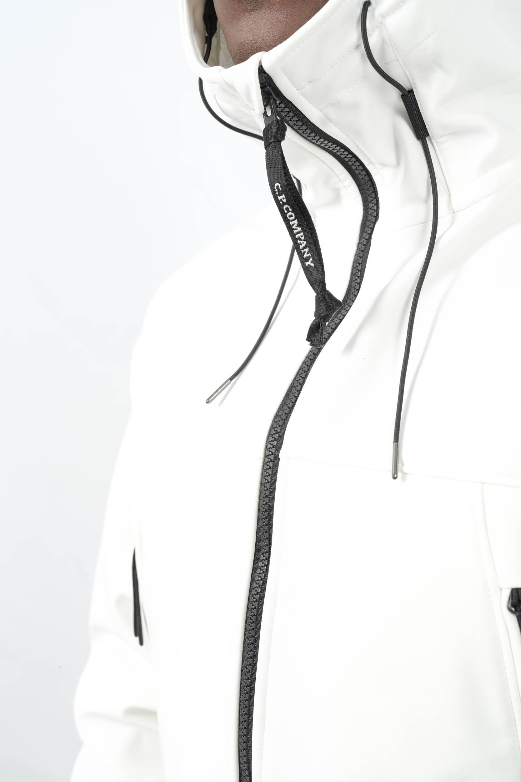 BLOUSON SOFT SHELL-R CP COMPANY BLANC W700A-103