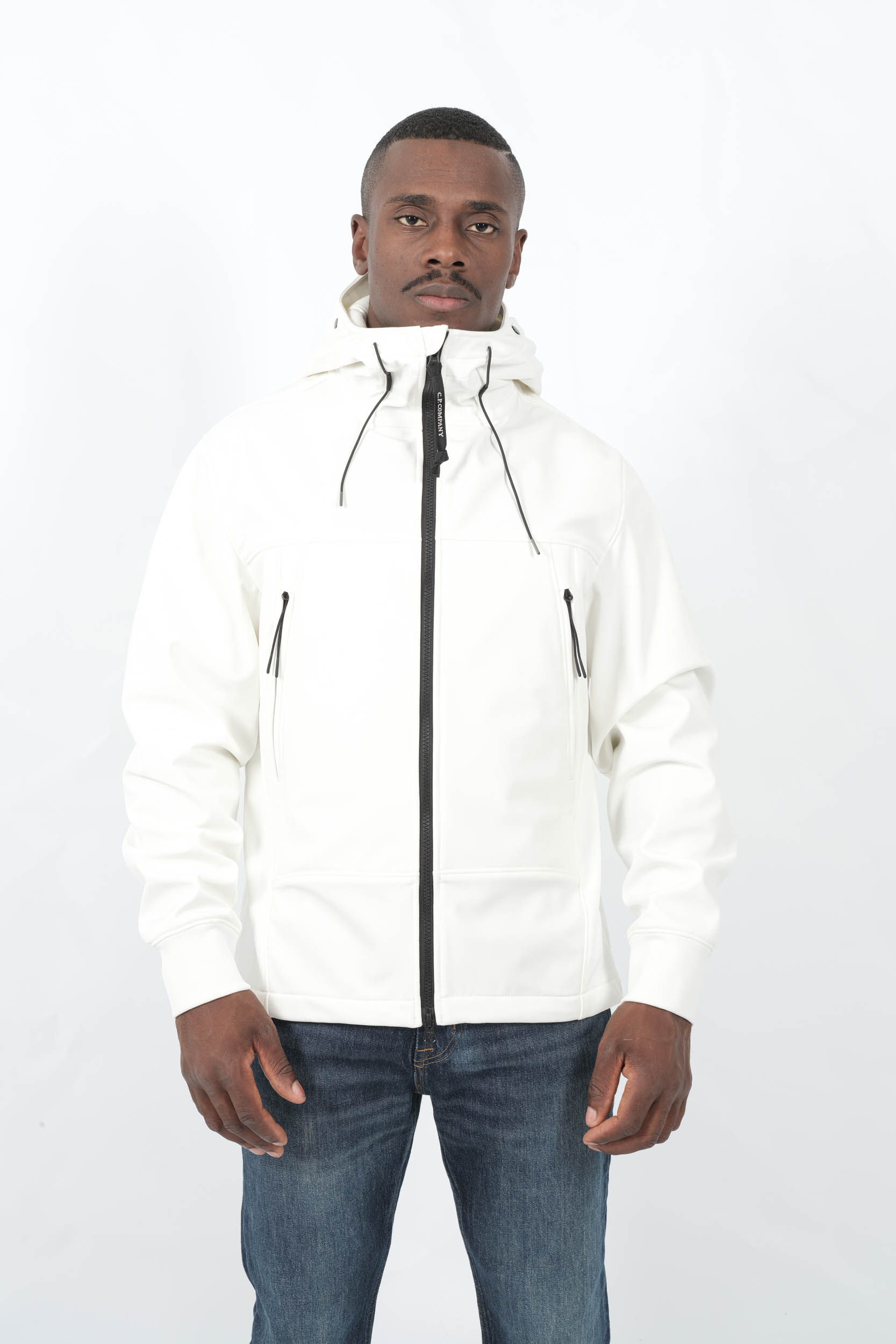 BLOUSON SOFT SHELL-R CP COMPANY BLANC W700A-103