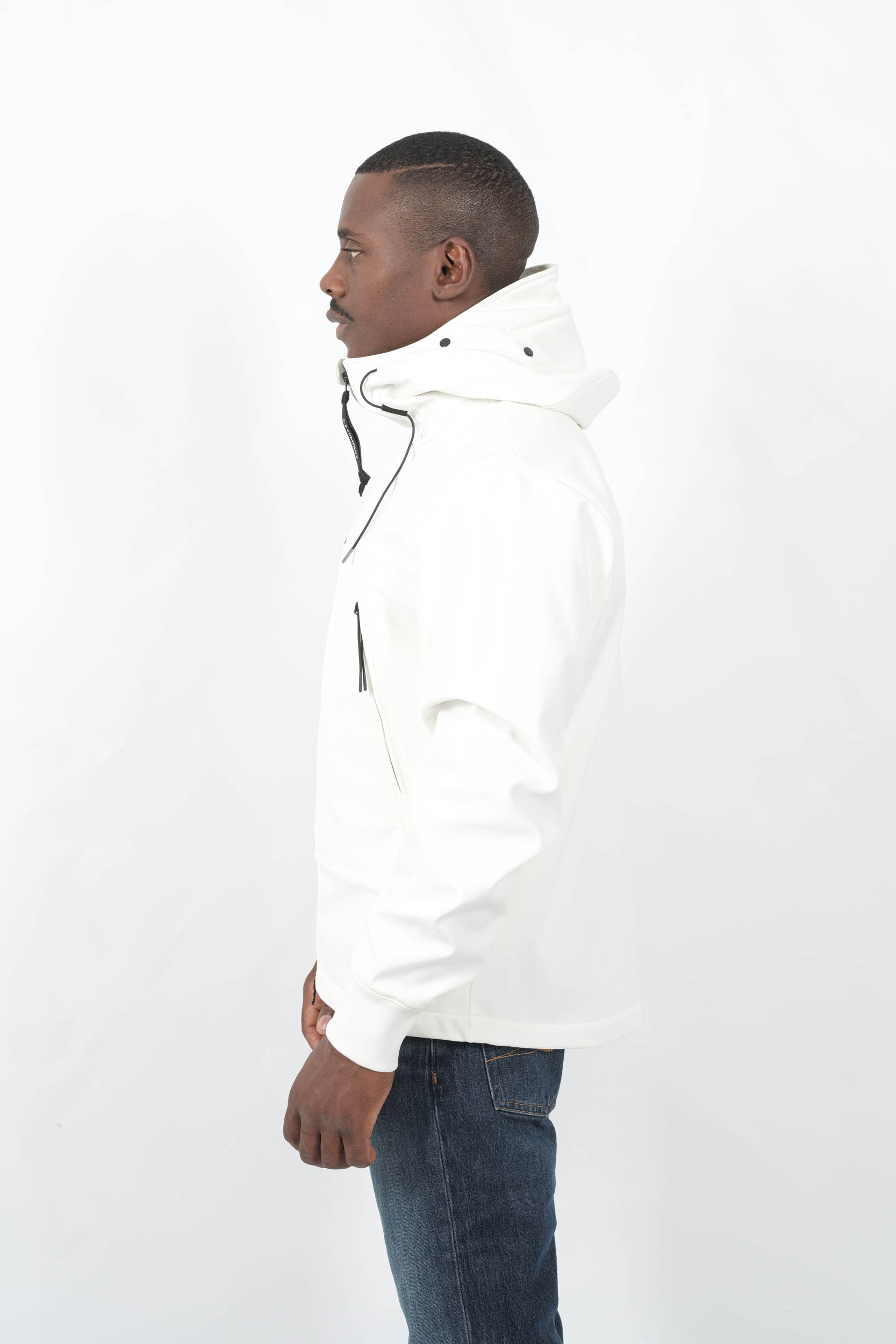 BLOUSON SOFT SHELL-R CP COMPANY BLANC W700A-103