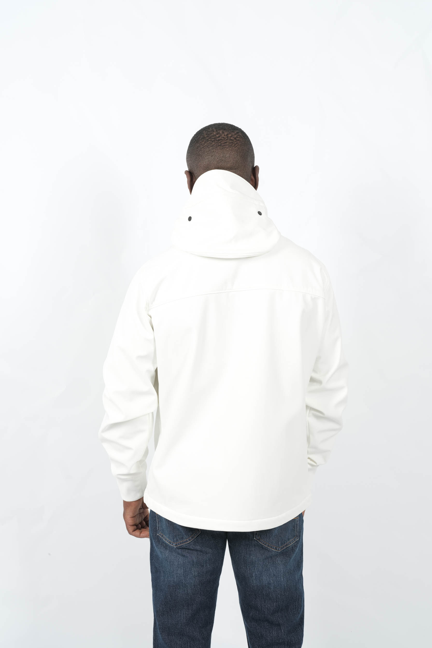 BLOUSON SOFT SHELL-R CP COMPANY BLANC W700A-103