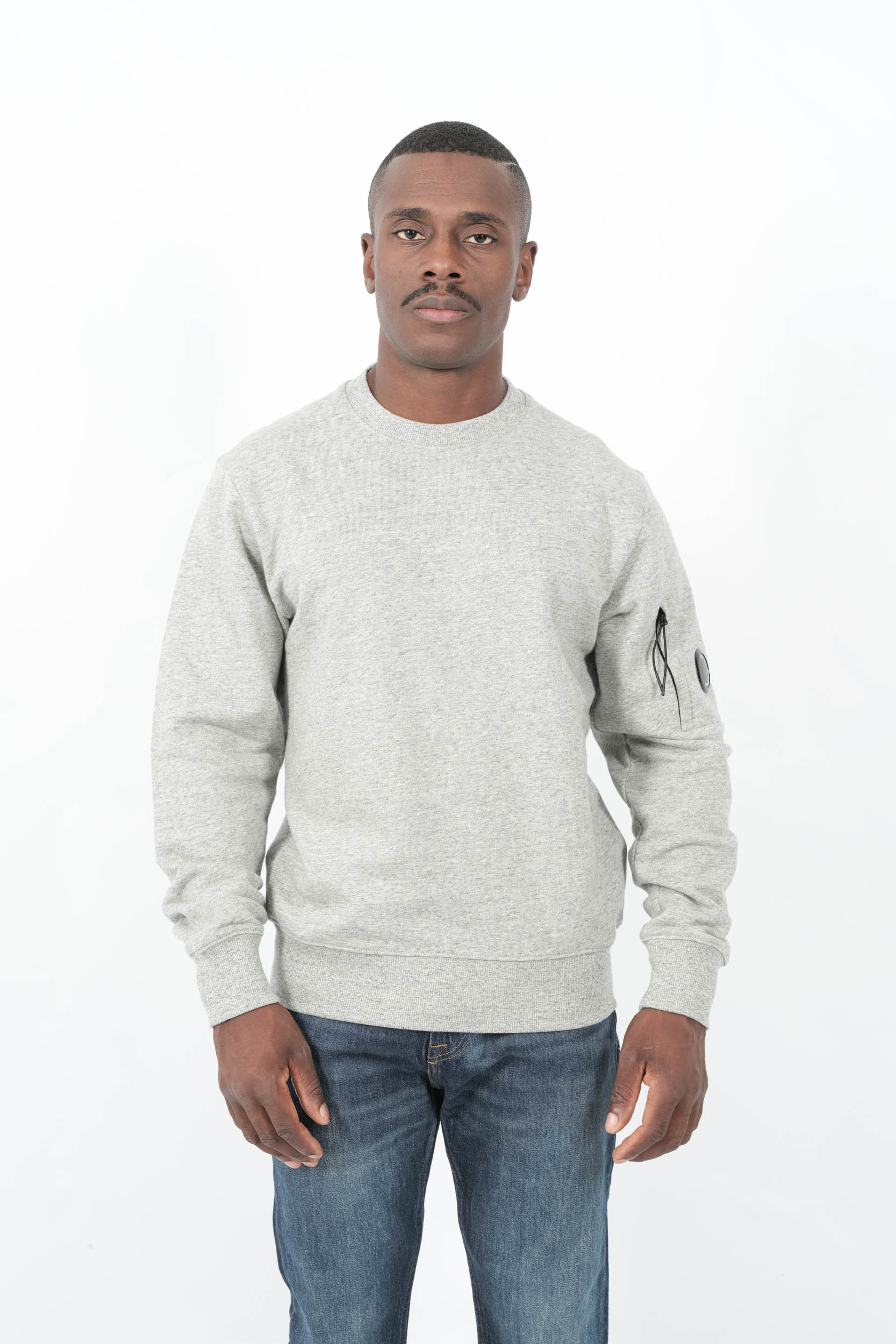  Image du produit SWEAT COL ROND CP COMPANY GRIS CHINE S713A-M94 - 4