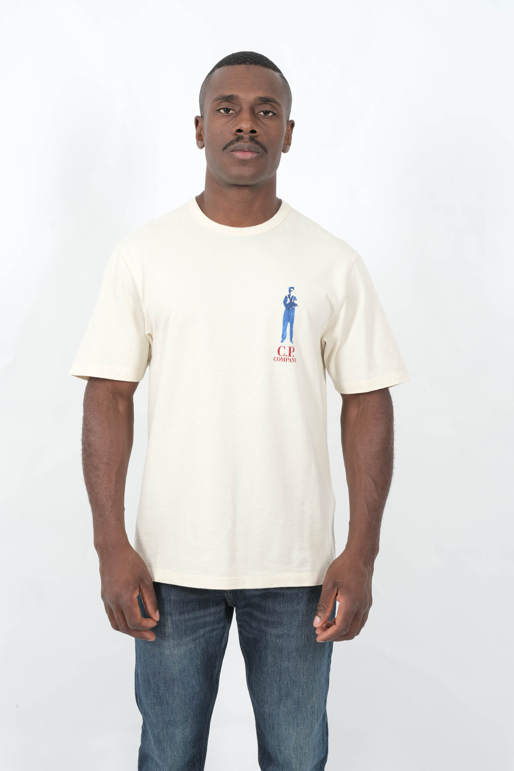  Image du produit TEE-SHIRT CP COMPANY ECRU S214A-402 - 4