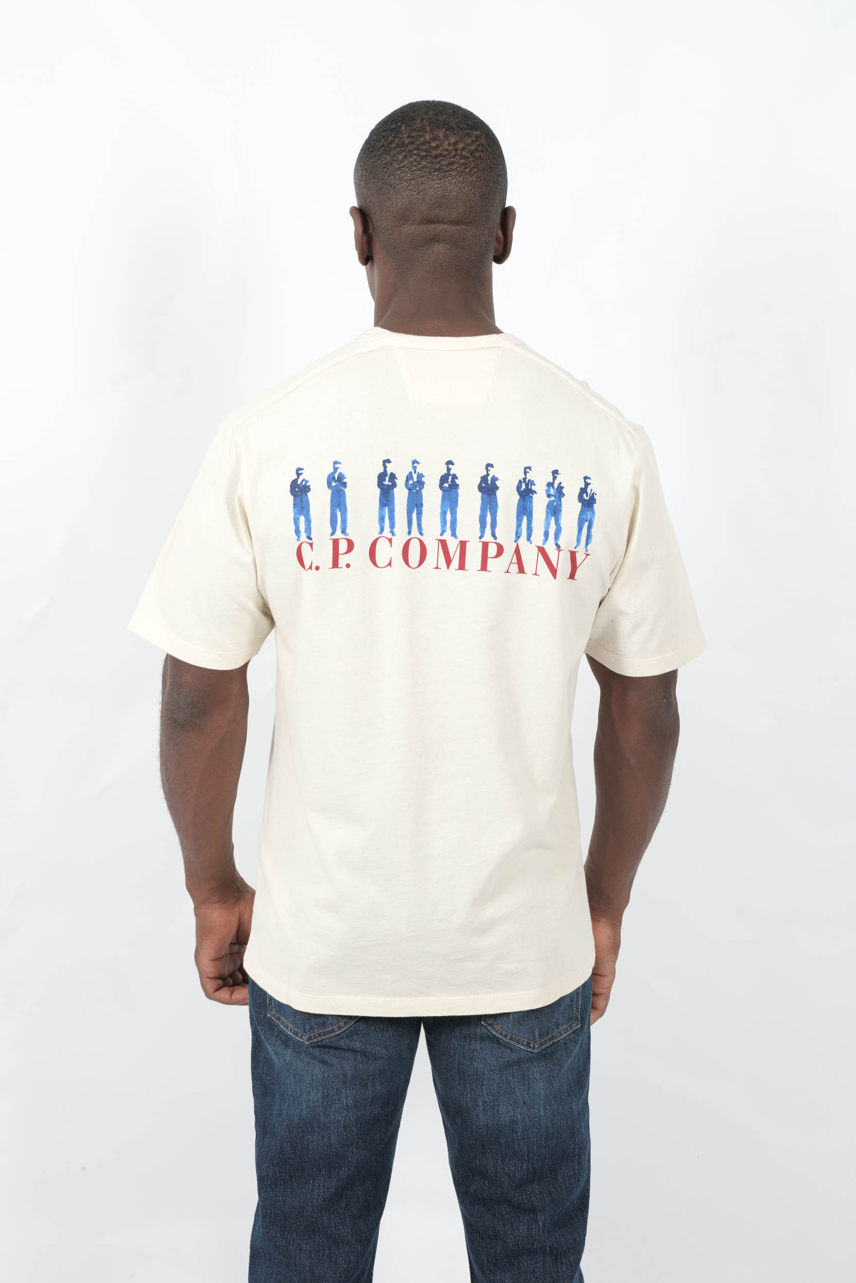  Image du produit TEE-SHIRT CP COMPANY ECRU S214A-402 - 7